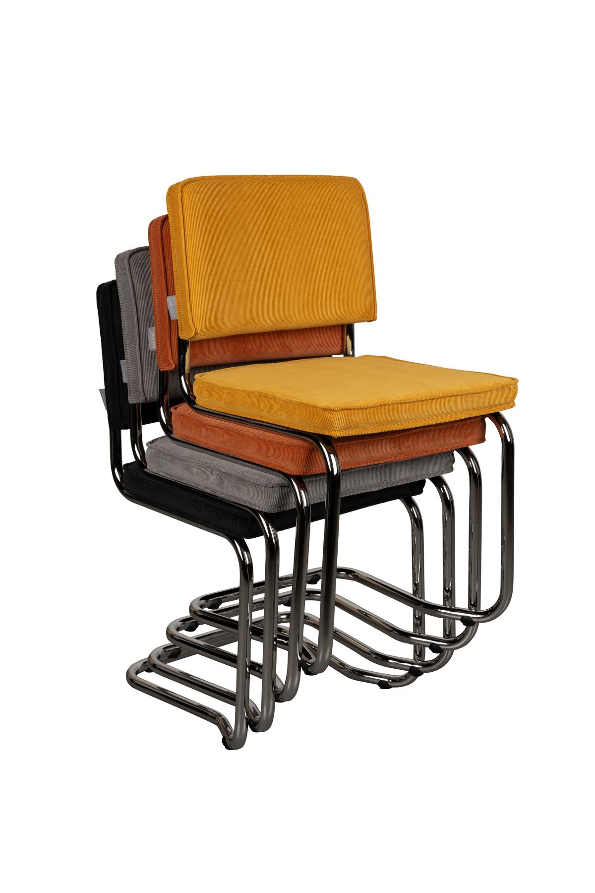 Stuhl Ridge in Gelb präsentiert im Onlineshop von KAQTU Design AG. Stuhl ist von Zuiver