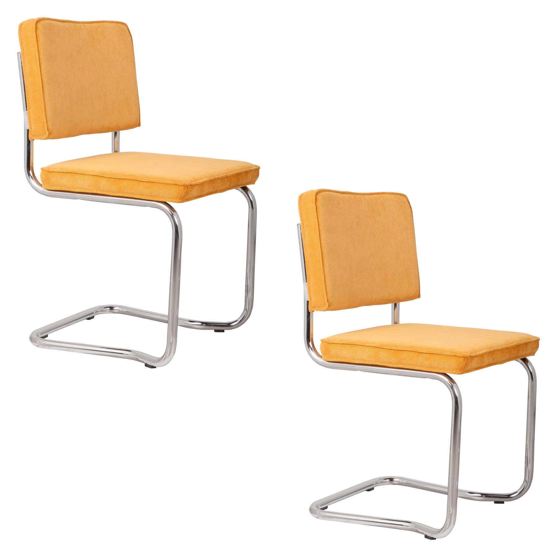 Stuhl Ridge in Gelb präsentiert im Onlineshop von KAQTU Design AG. Stuhl ist von Zuiver