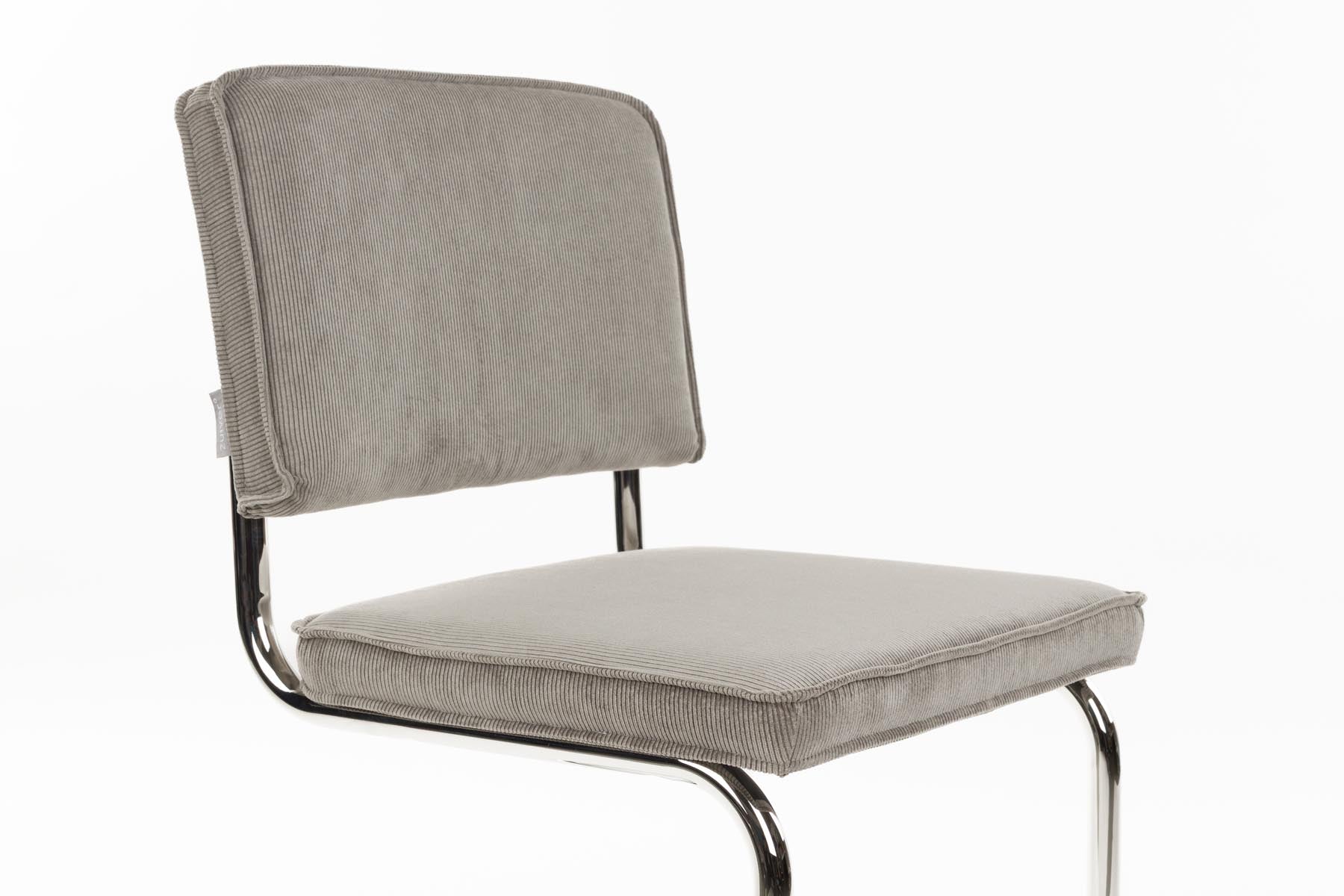 Stuhl Ridge in Grau präsentiert im Onlineshop von KAQTU Design AG. Stuhl ist von Zuiver