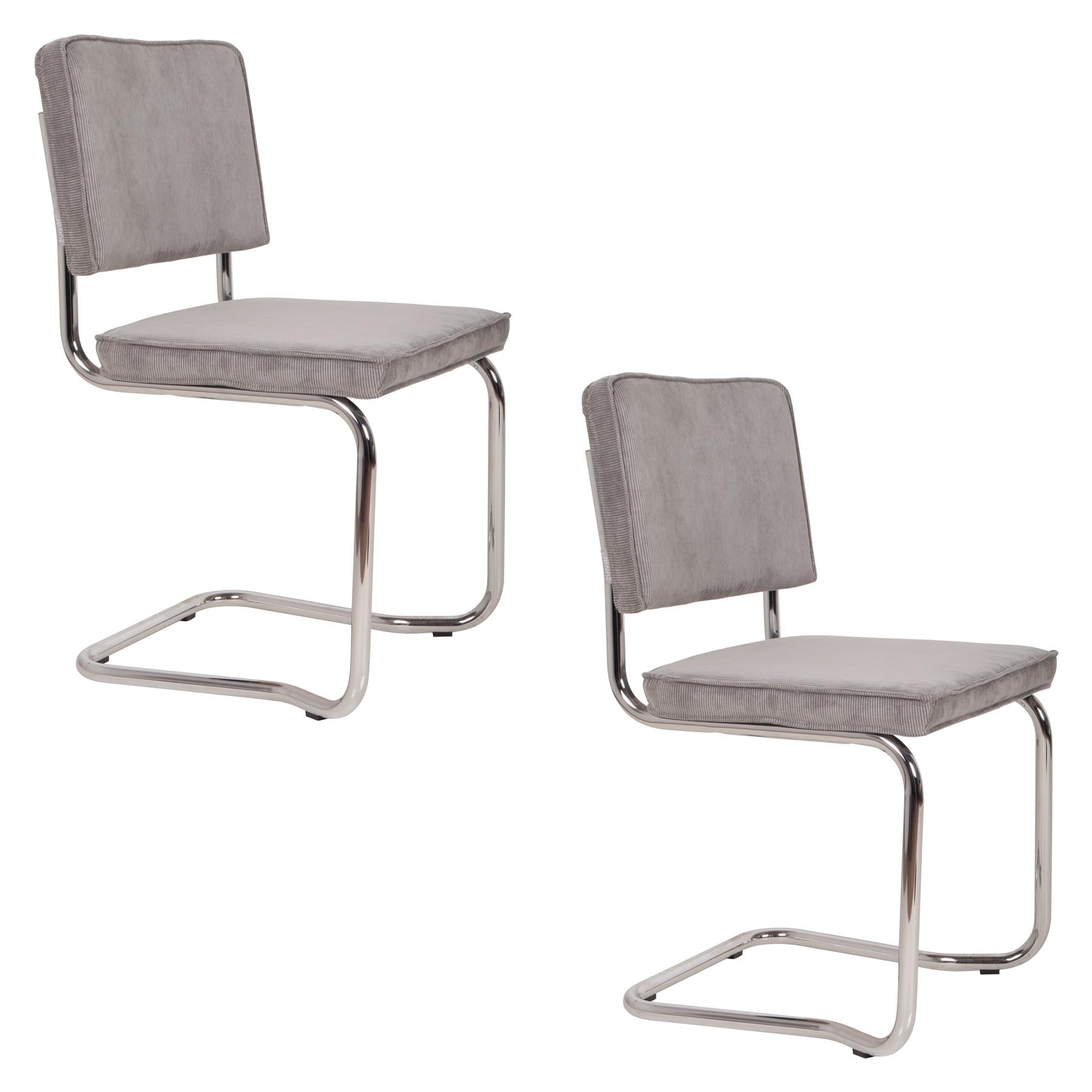 Stuhl Ridge in Grau präsentiert im Onlineshop von KAQTU Design AG. Stuhl ist von Zuiver