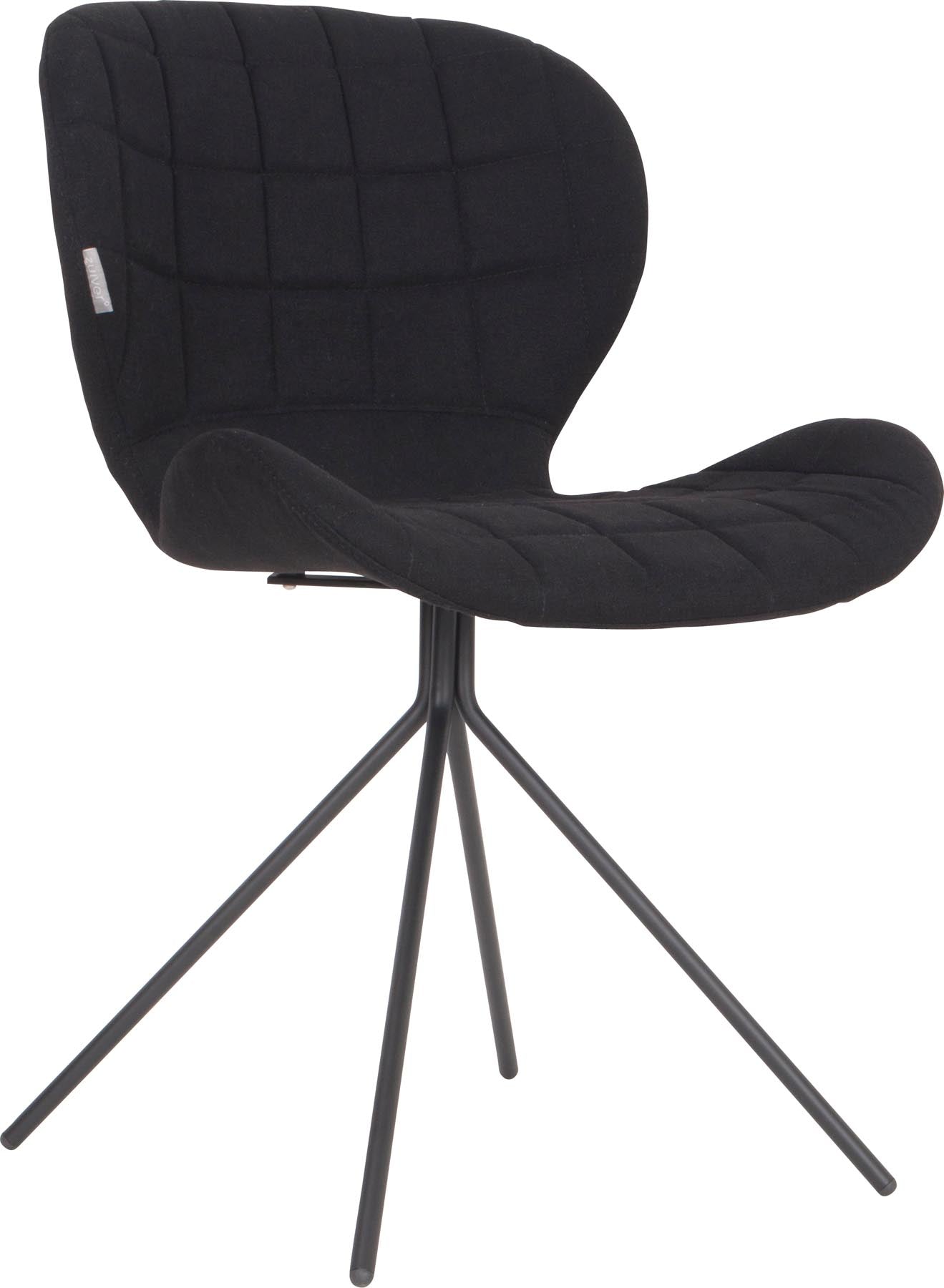 Stuhl OMG in Schwarz präsentiert im Onlineshop von KAQTU Design AG. Stuhl ist von Zuiver