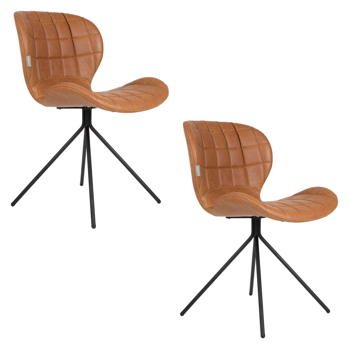Stuhl OMG LL in Braun präsentiert im Onlineshop von KAQTU Design AG. Stuhl ist von Zuiver