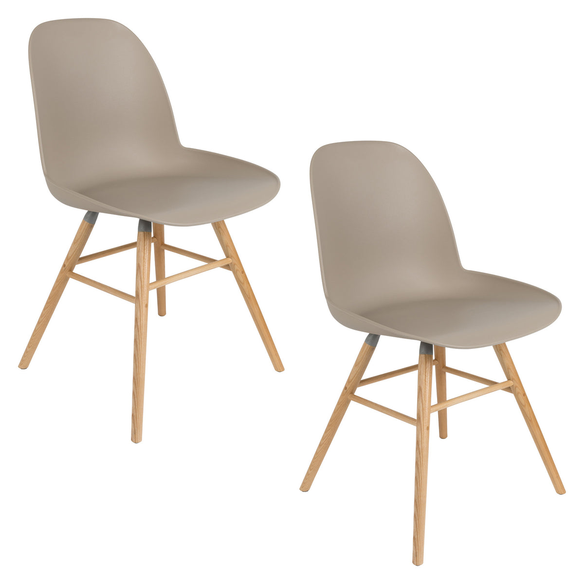Stuhl Albert Kuip in Taupe präsentiert im Onlineshop von KAQTU Design AG. Stuhl ist von Zuiver