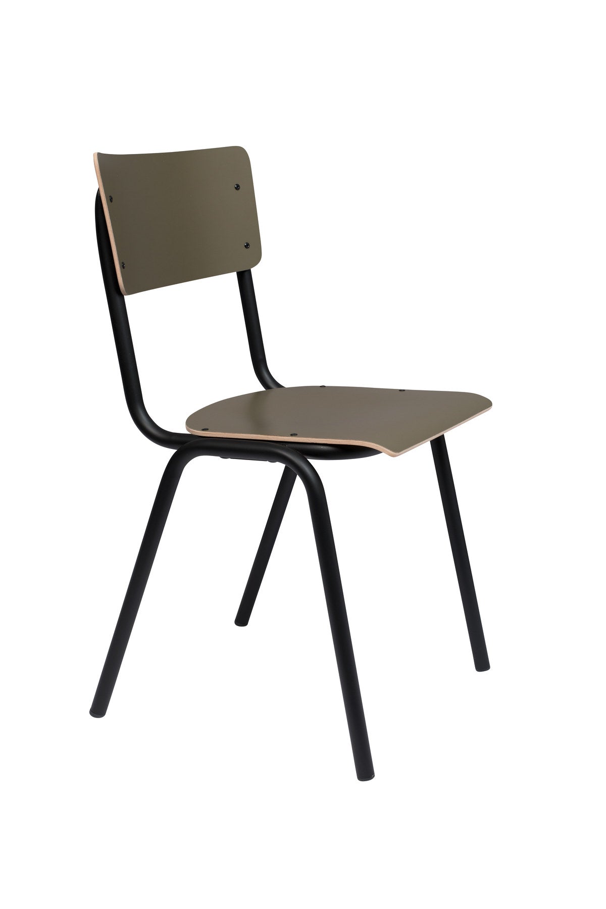 Stuhl Back to School in Olive präsentiert im Onlineshop von KAQTU Design AG. Stuhl ist von Zuiver