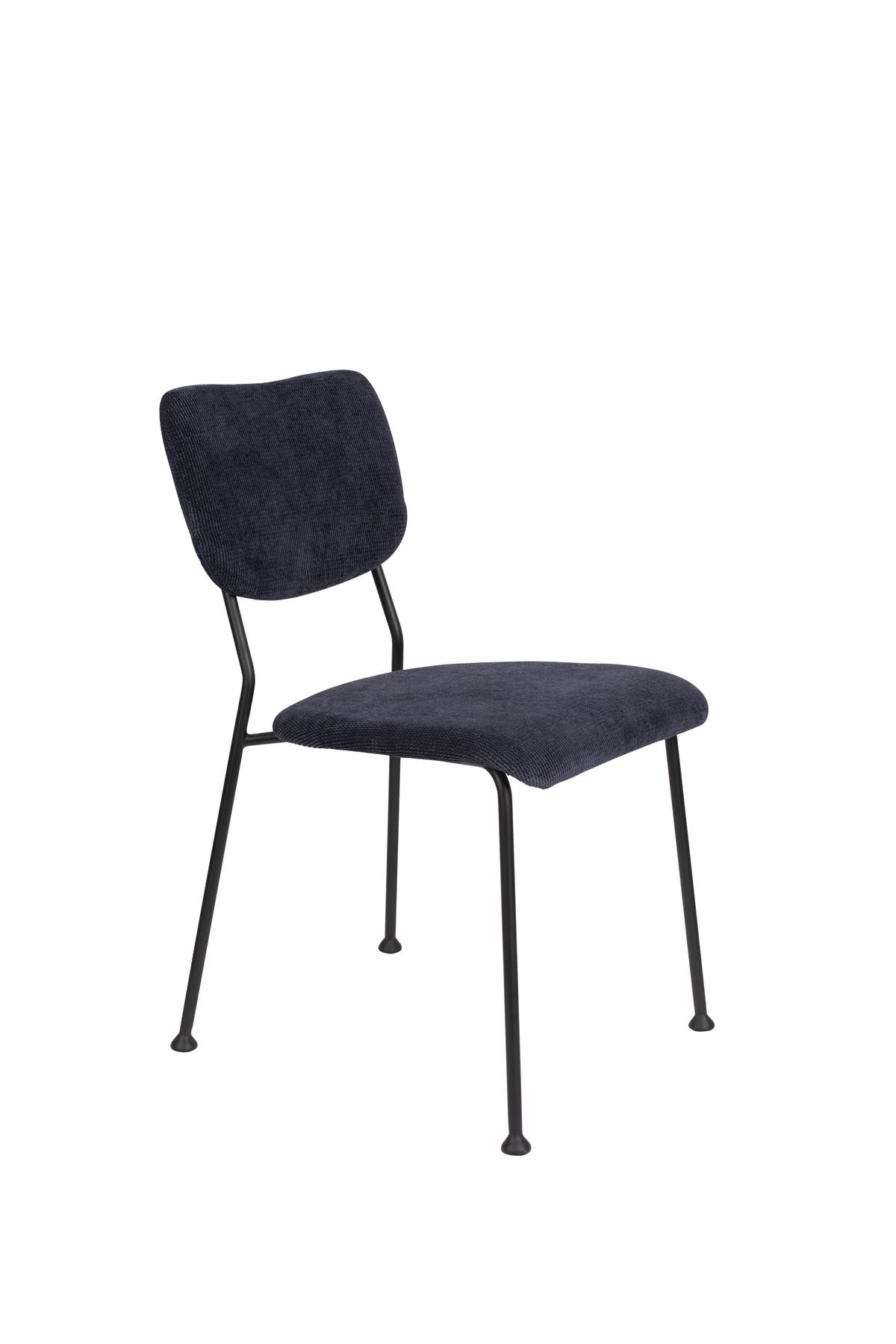 Stuhl Benson in Dunkelblau präsentiert im Onlineshop von KAQTU Design AG. Stuhl ist von Zuiver