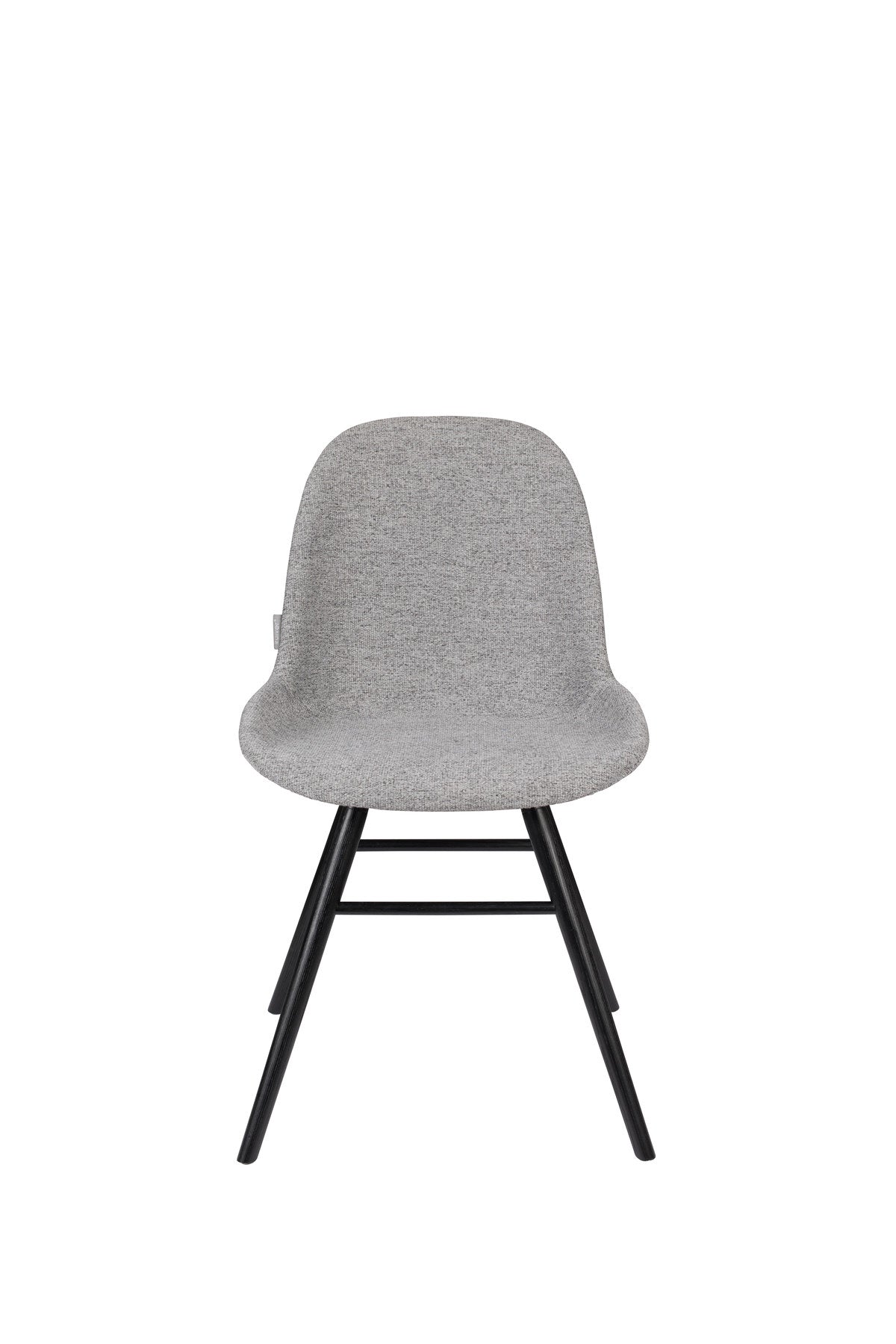 Stuhl Albert Kuip gepolstert in Grau präsentiert im Onlineshop von KAQTU Design AG. Stuhl ist von Zuiver