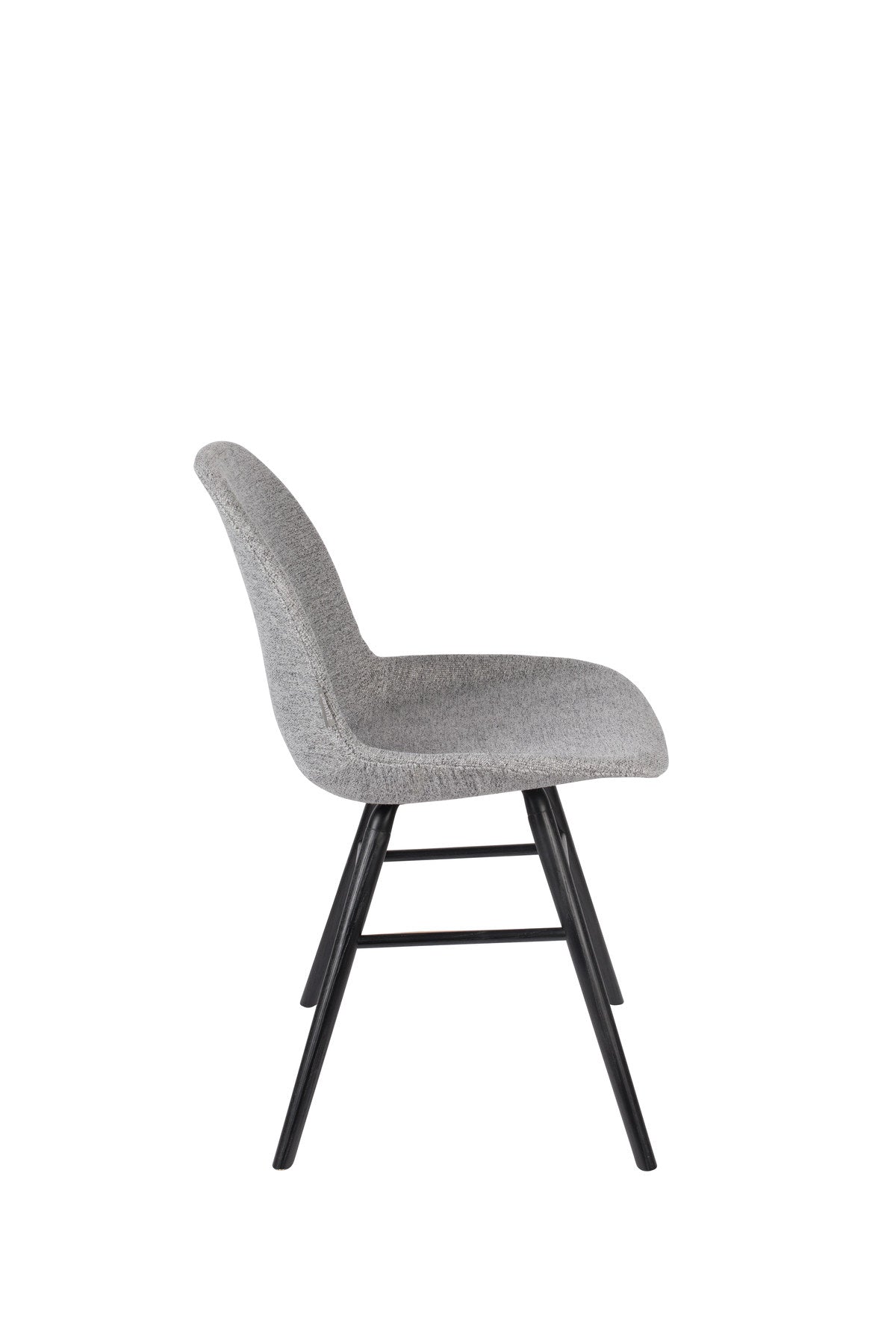 Stuhl Albert Kuip gepolstert in Grau präsentiert im Onlineshop von KAQTU Design AG. Stuhl ist von Zuiver