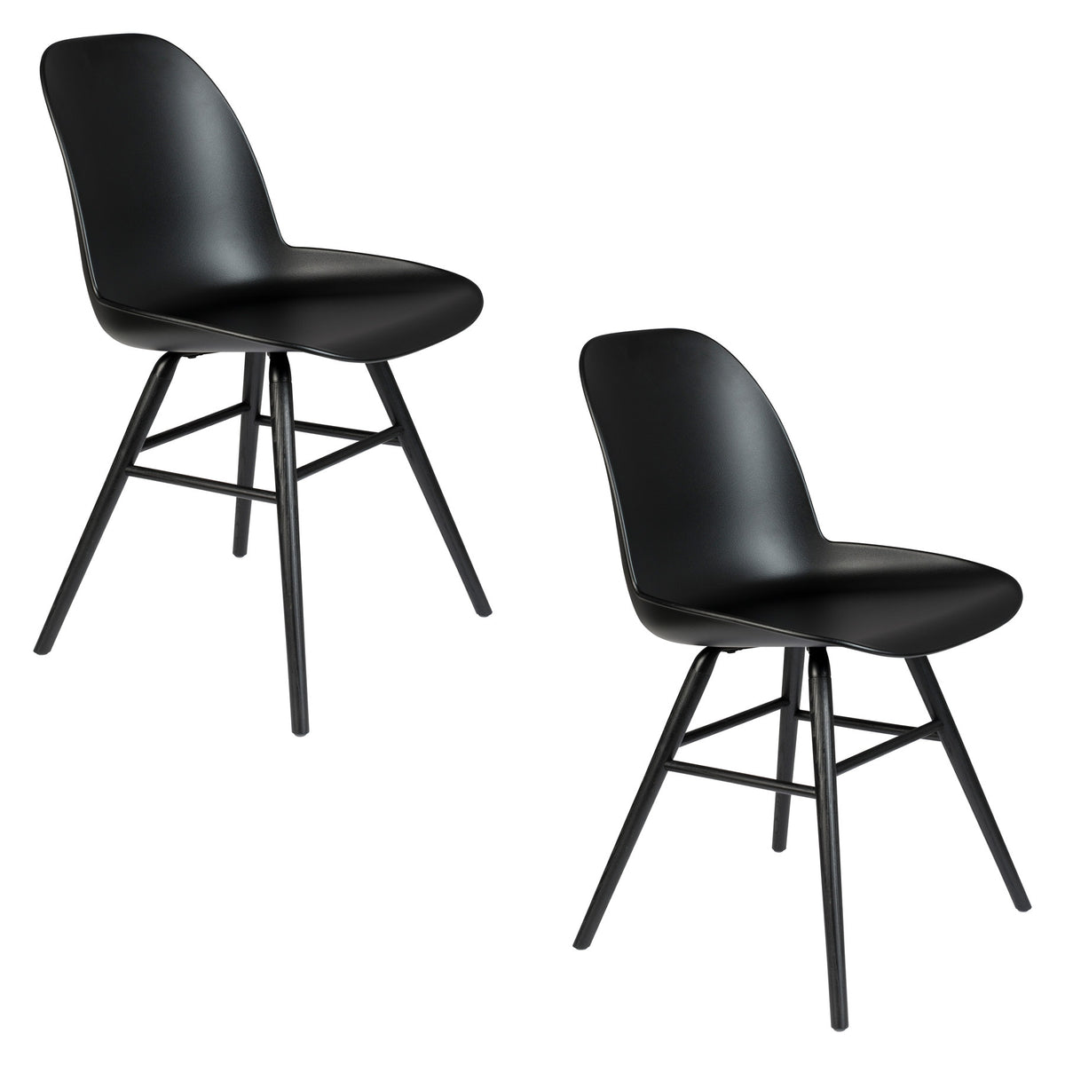 Stuhl Albert Kuip in Schwarz präsentiert im Onlineshop von KAQTU Design AG. Stuhl ist von Zuiver
