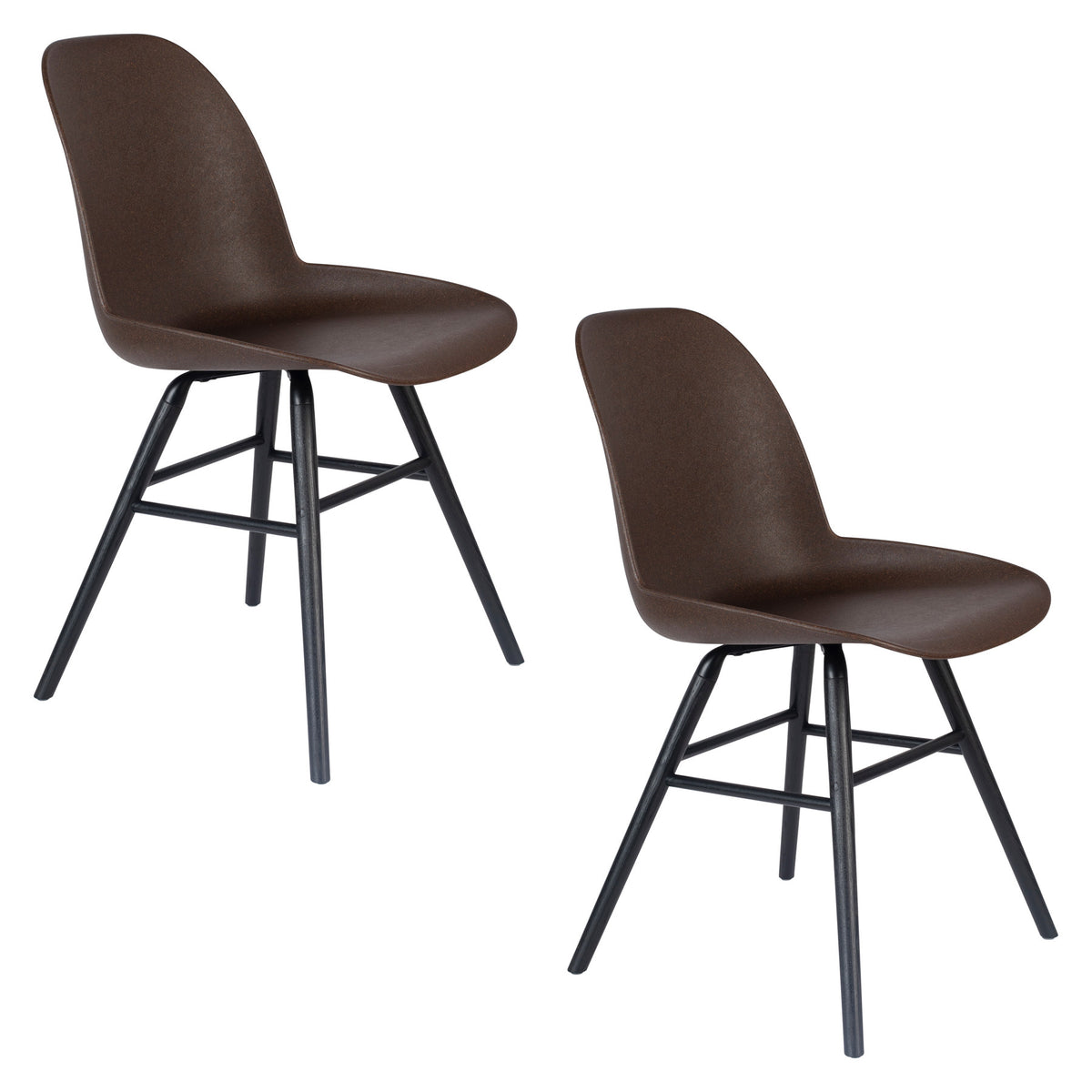 Stuhl Albert Kuip in Coffee präsentiert im Onlineshop von KAQTU Design AG. Stuhl ist von Zuiver