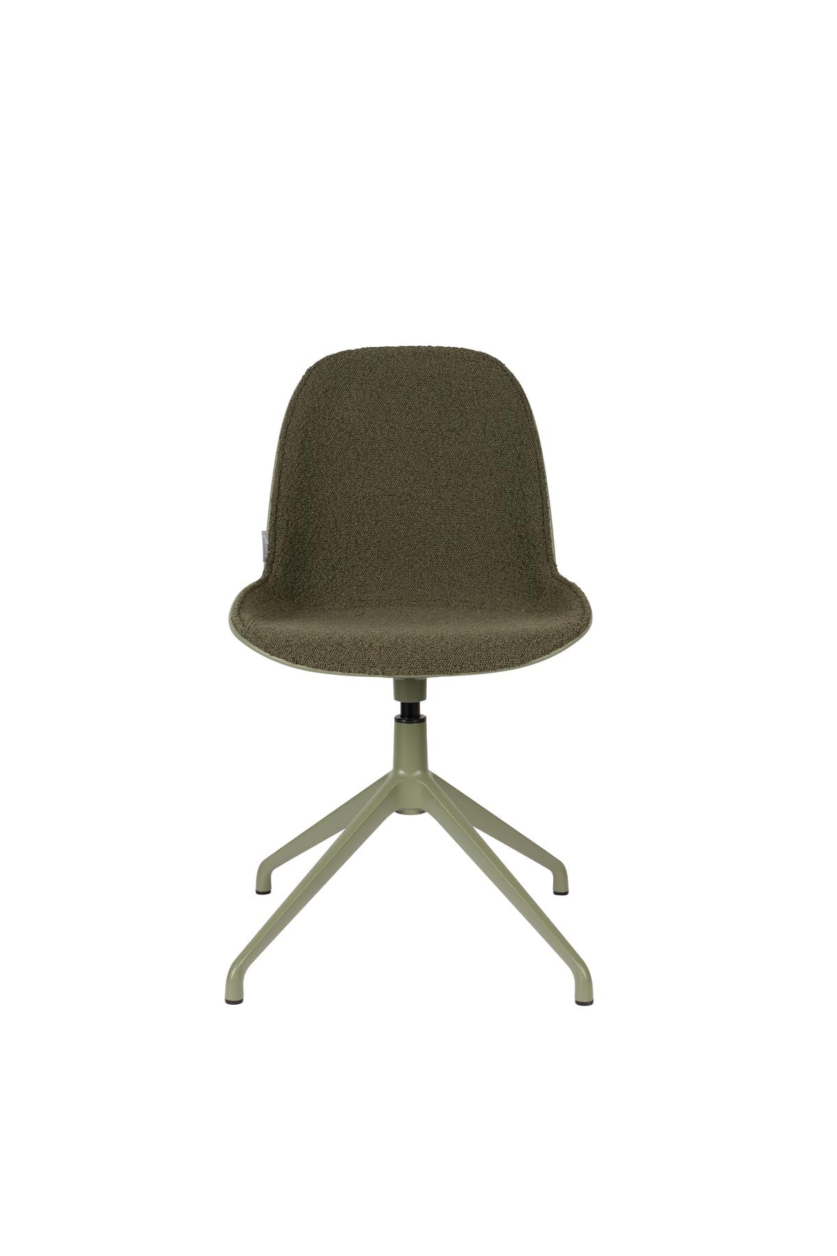 Stuhl Albert Kuip gepolstert in Grün präsentiert im Onlineshop von KAQTU Design AG. Stuhl ist von Zuiver