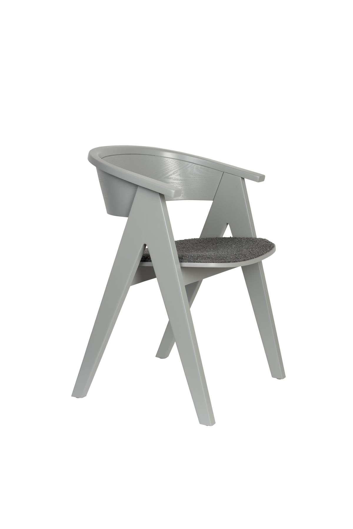Stuhl Ndsm in Grau präsentiert im Onlineshop von KAQTU Design AG. Schalenstuhl mit Armlehne ist von Zuiver