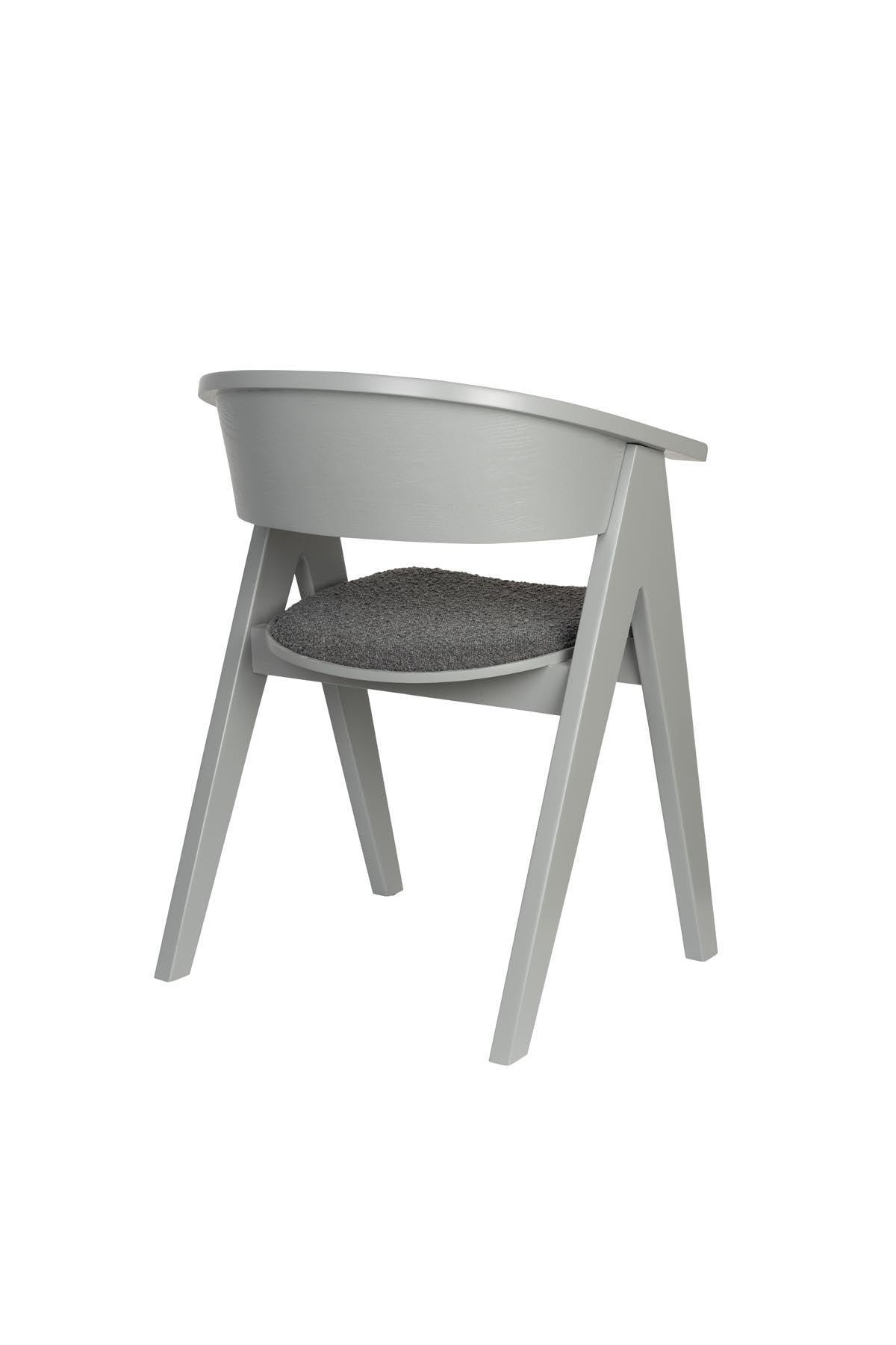 Stuhl Ndsm in Grau präsentiert im Onlineshop von KAQTU Design AG. Schalenstuhl mit Armlehne ist von Zuiver