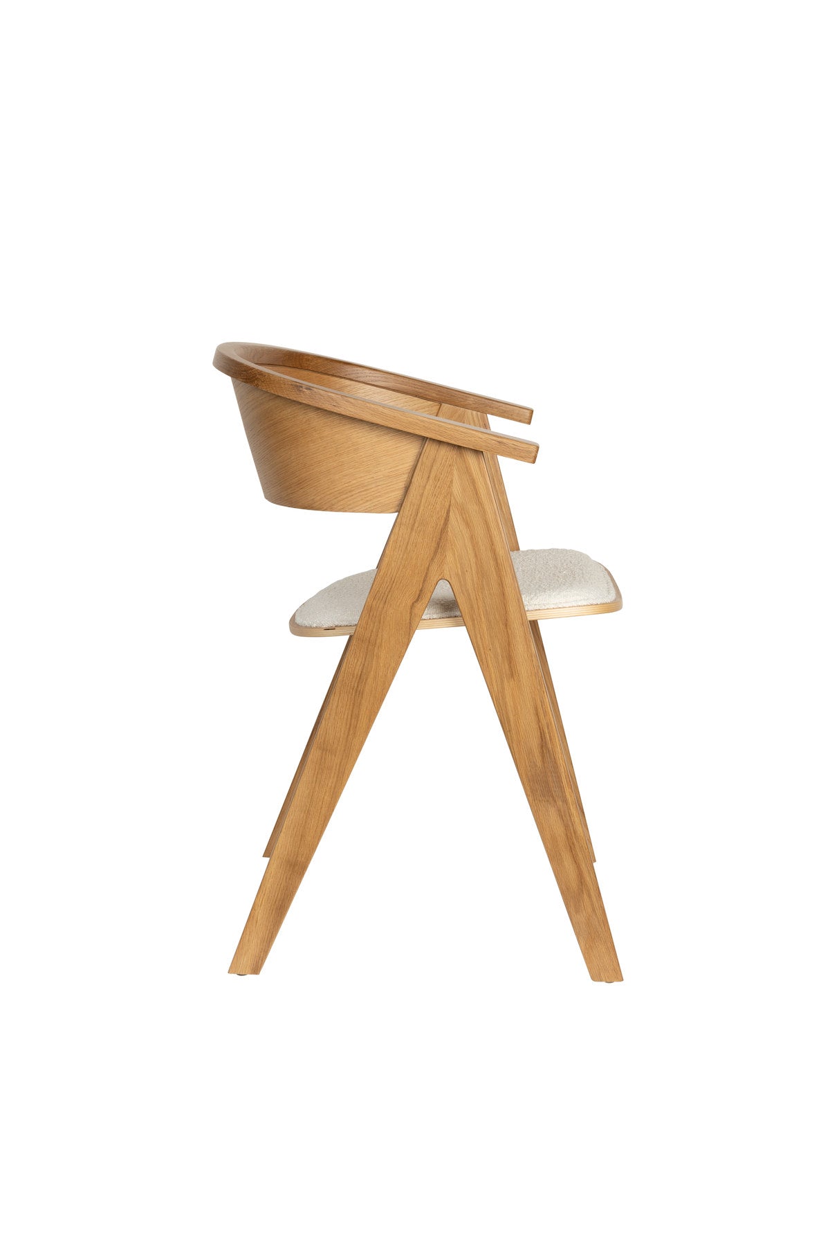Stuhl Ndsm in Braun präsentiert im Onlineshop von KAQTU Design AG. Schalenstuhl mit Armlehne ist von Zuiver