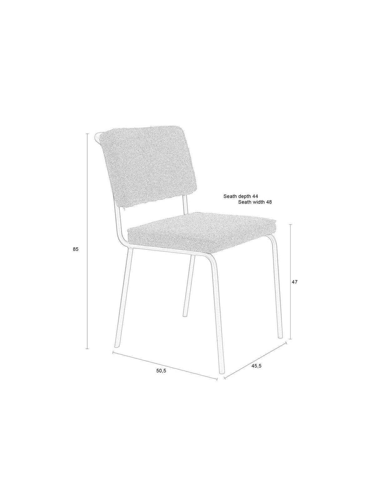 Stuhl Buddy in Olive präsentiert im Onlineshop von KAQTU Design AG. Stuhl ist von Zuiver