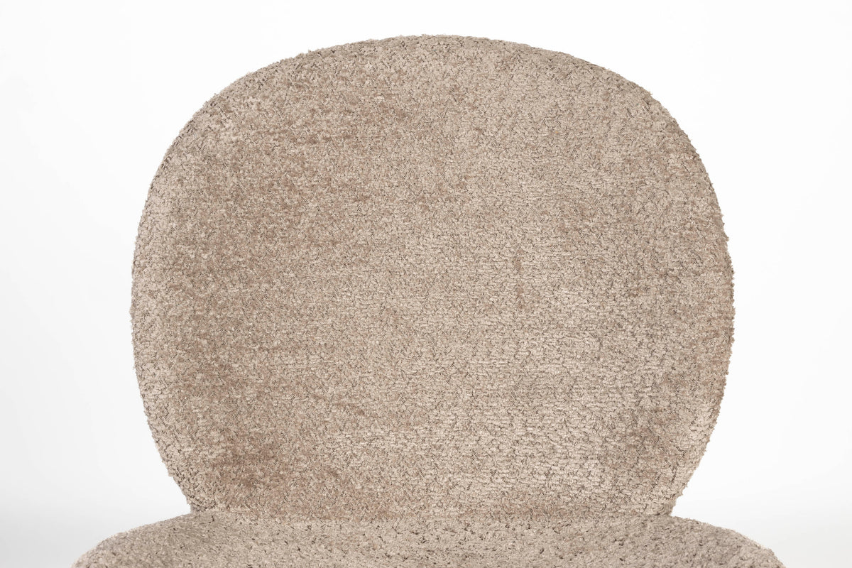 Bonnet Stuhl Beige in beige präsentiert im Onlineshop von KAQTU Design AG. Stuhl ist von Zuiver