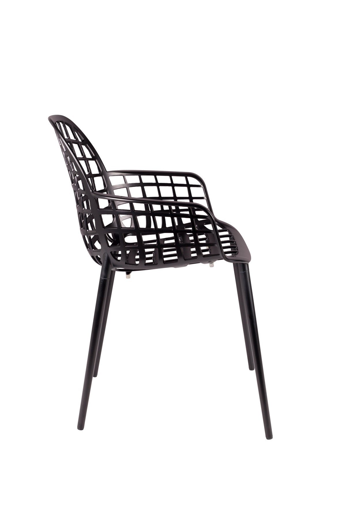 Gartenstuhl mit Armlehne Albert Kuip in Schwarz präsentiert im Onlineshop von KAQTU Design AG. Gartenstuhl mit Armlehnen ist von Zuiver