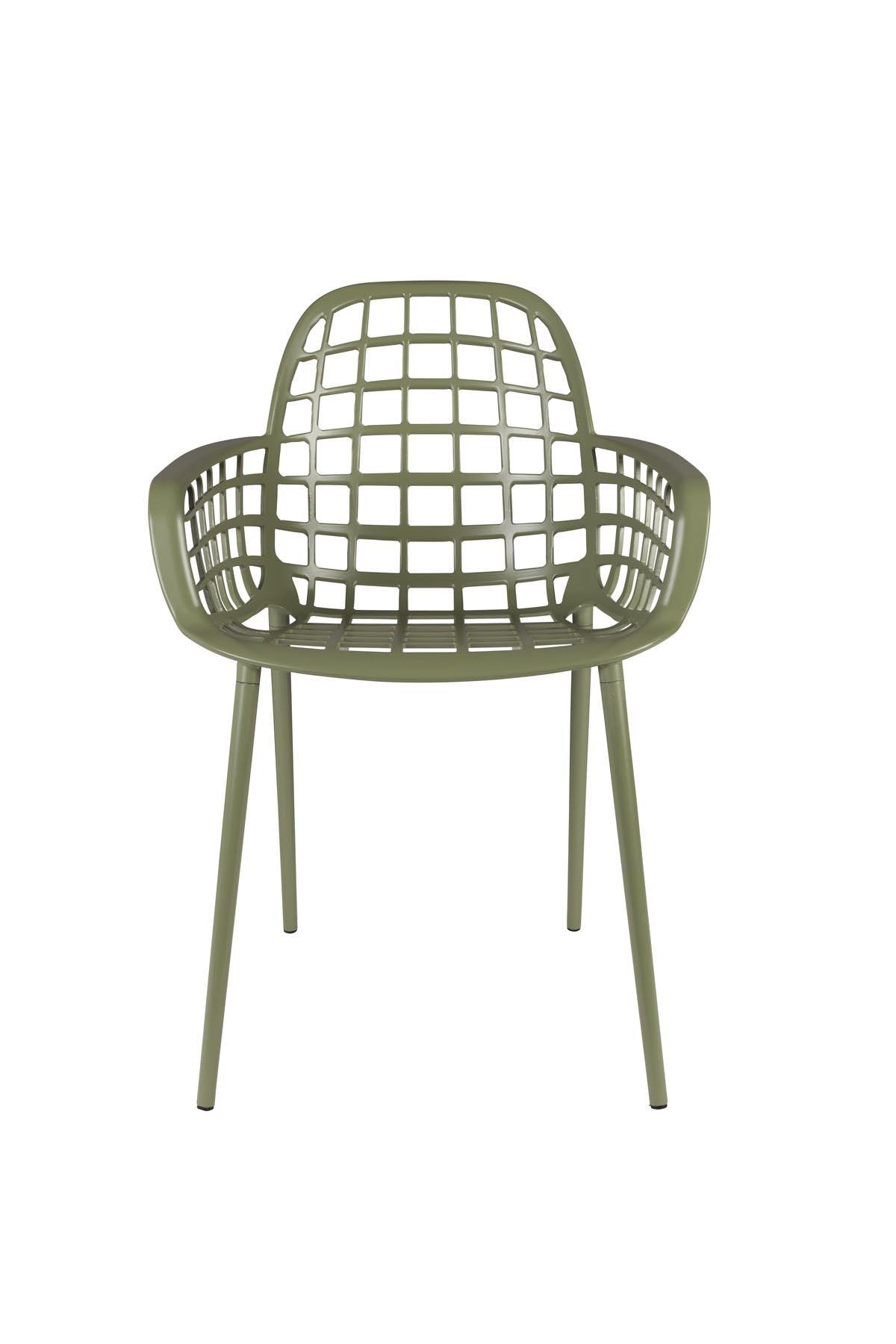 Gartenstuhl mit Armlehne Albert Kuip in Grün präsentiert im Onlineshop von KAQTU Design AG. Gartenstuhl mit Armlehnen ist von Zuiver
