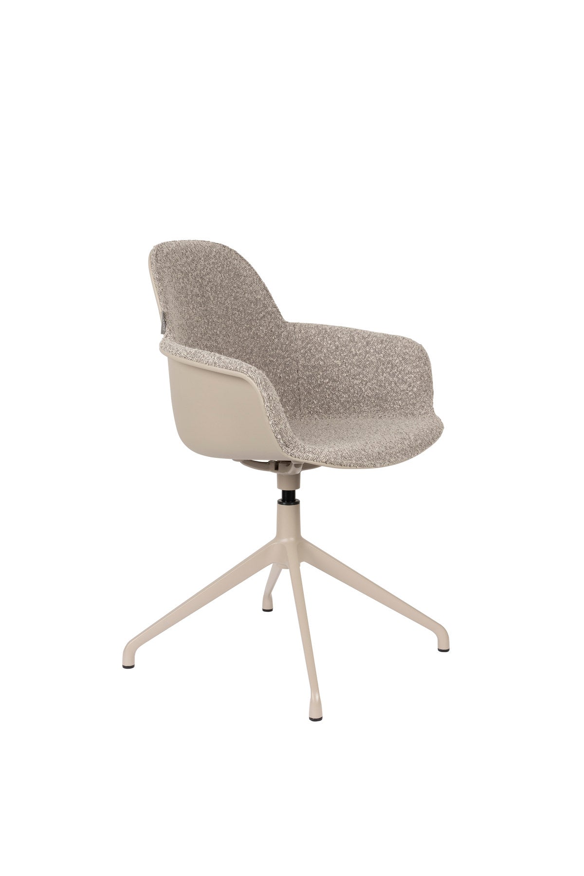 Armlehnstuhl Albert Kuip Swivel in Taupe präsentiert im Onlineshop von KAQTU Design AG. Dreh-Schalenstuhl mit Armlehnen ist von Zuiver