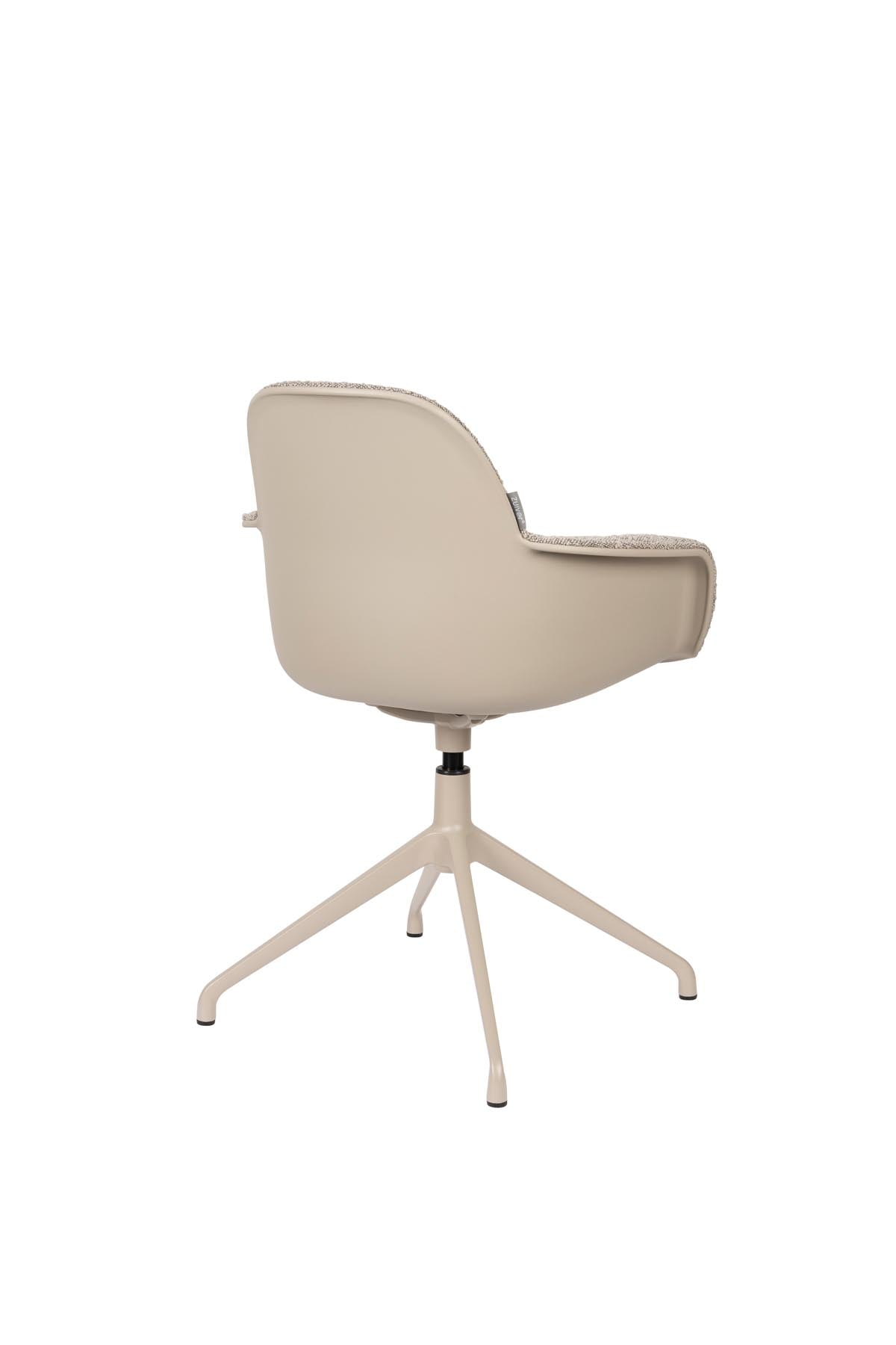 Armlehnstuhl Albert Kuip Swivel  in Taupe präsentiert im Onlineshop von KAQTU Design AG. Dreh-Schalenstuhl mit Armlehnen ist von Zuiver