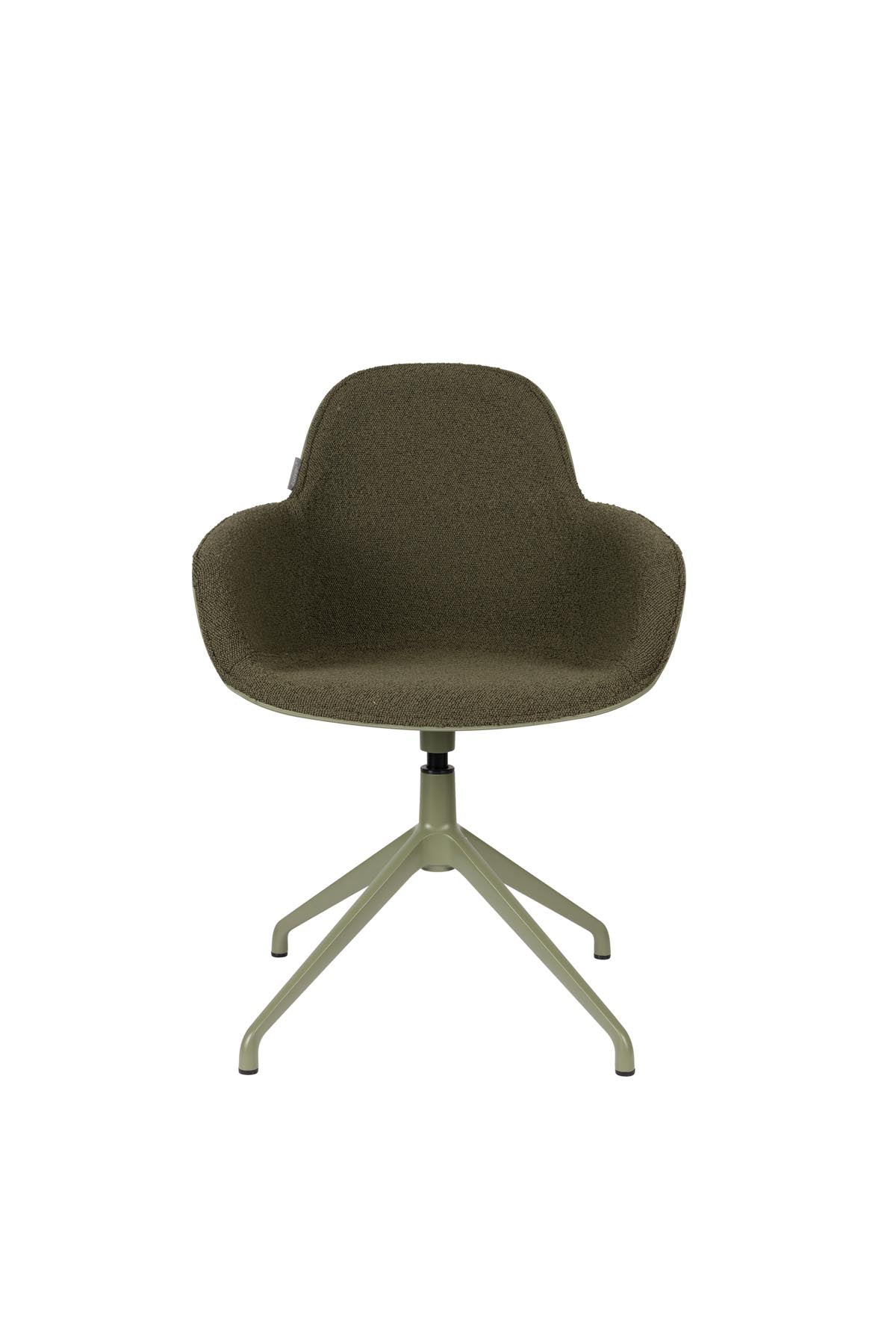 Armlehnstuhl Albert Kuip Swivel  in Grün präsentiert im Onlineshop von KAQTU Design AG. Dreh-Schalenstuhl mit Armlehnen ist von Zuiver