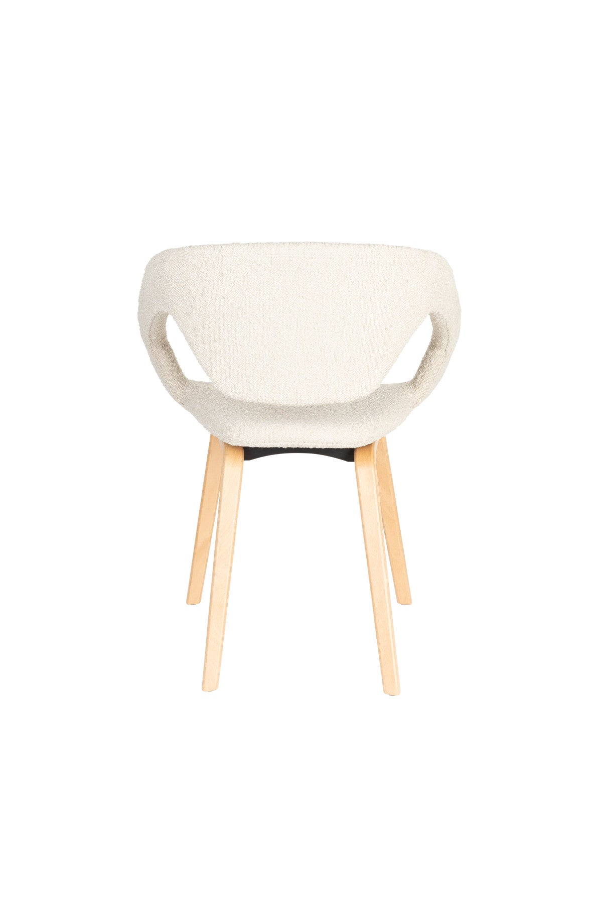 Flexback Stuhl Beige in beige präsentiert im Onlineshop von KAQTU Design AG. Stuhl mit Armlehne ist von Zuiver