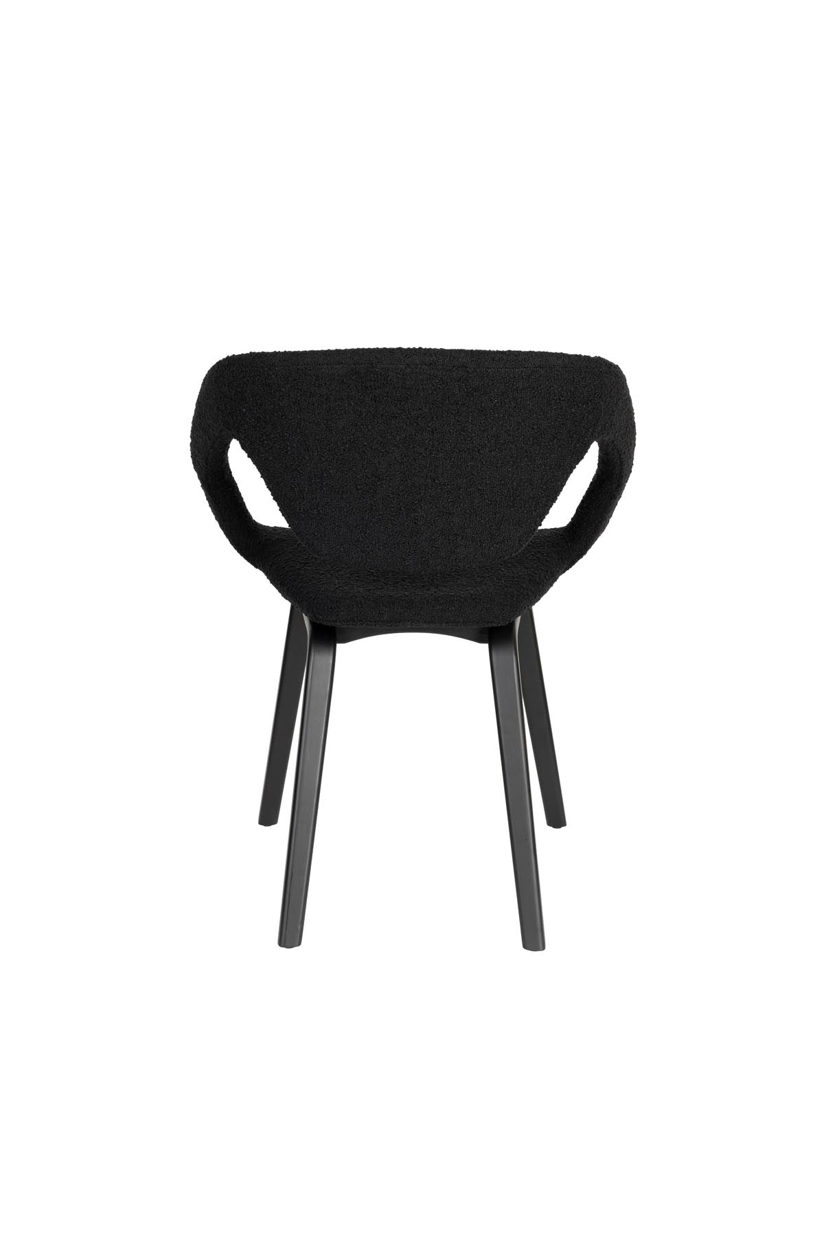 Flexback Stuhl Schwarz in Black präsentiert im Onlineshop von KAQTU Design AG. Stuhl mit Armlehne ist von Zuiver