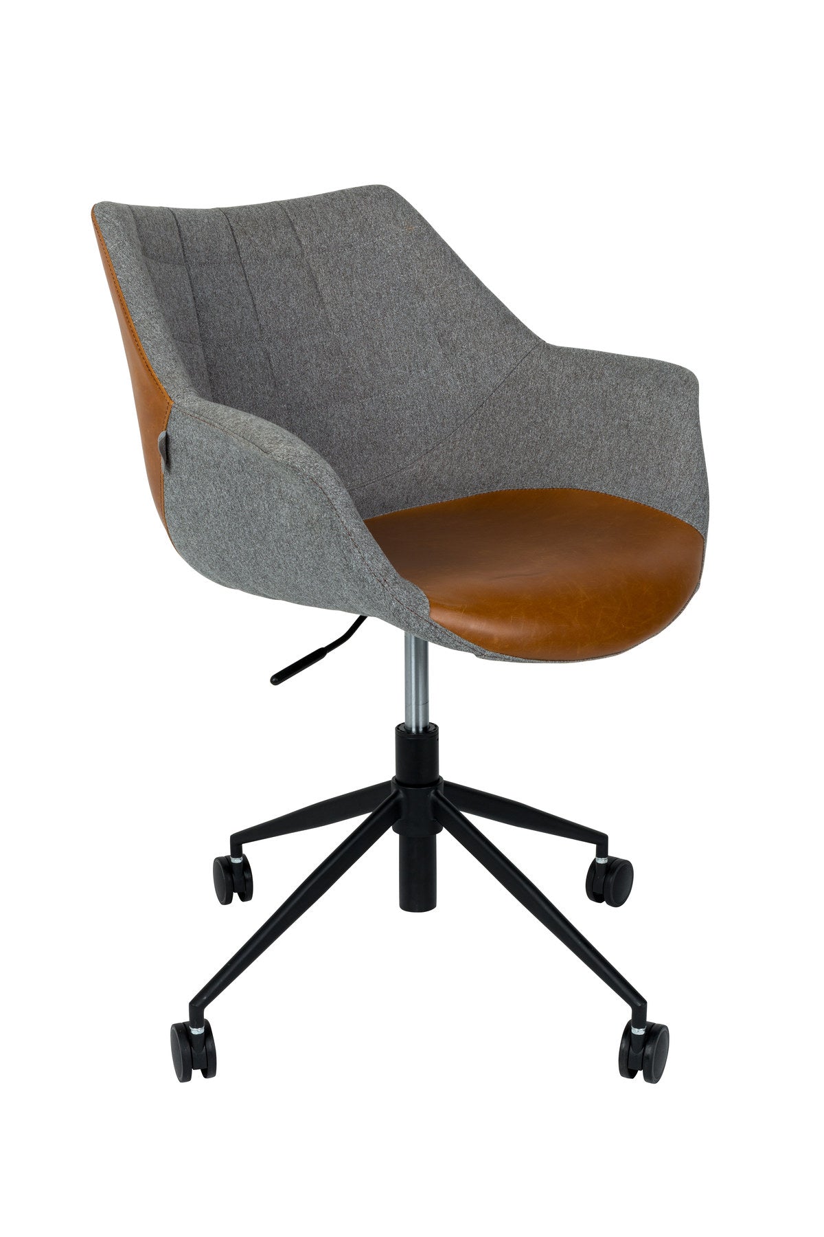Bürostuhl Doulton in Braun präsentiert im Onlineshop von KAQTU Design AG. Bürostuhl ist von Zuiver