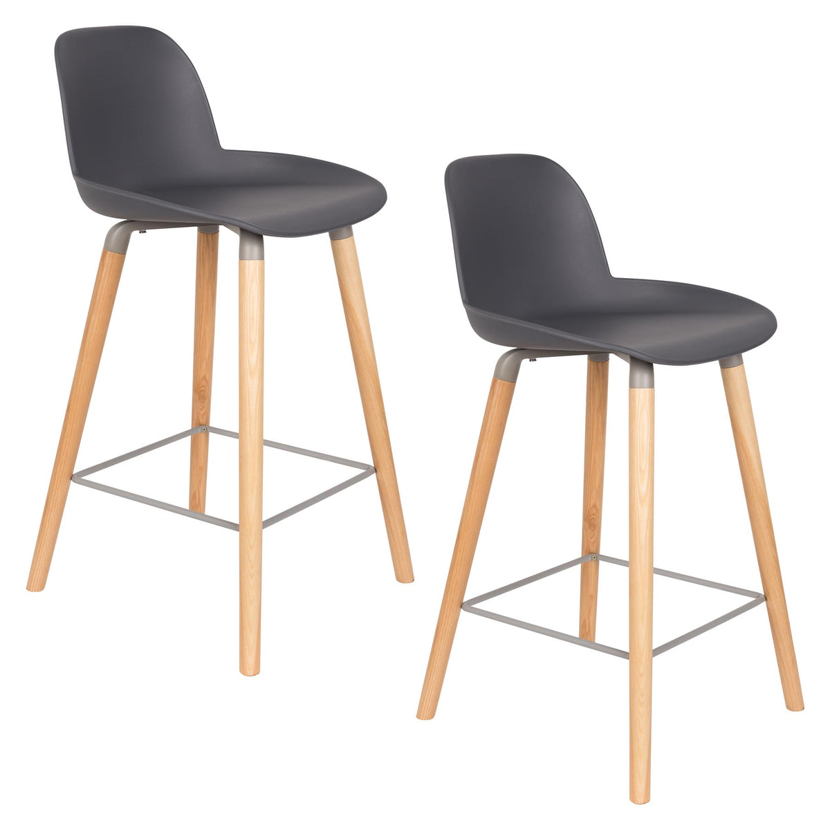Barstuhl Albert Kuip in Grau präsentiert im Onlineshop von KAQTU Design AG. Barstuhl ist von Zuiver