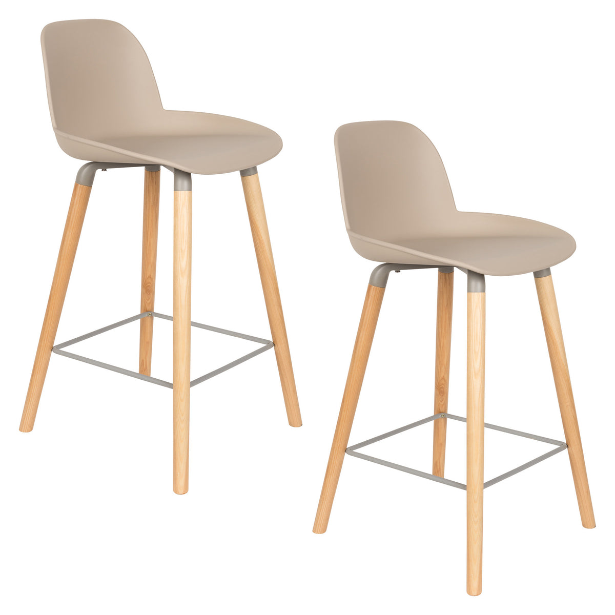 Barstuhl Albert Kuip in Taupe präsentiert im Onlineshop von KAQTU Design AG. Barstuhl ist von Zuiver
