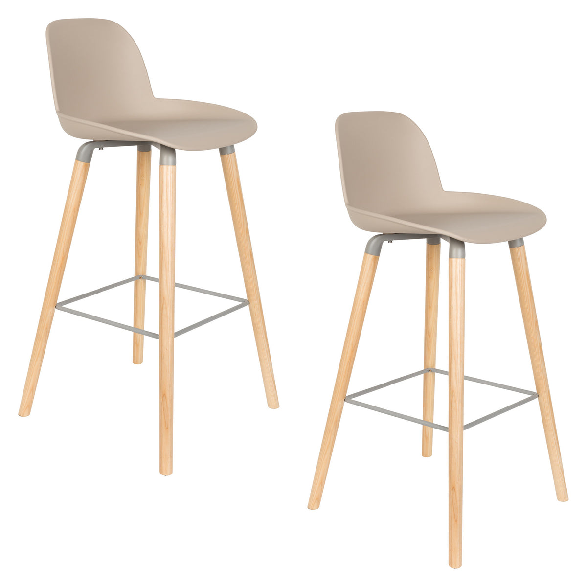 Barstuhl Albert Kuip in Taupe präsentiert im Onlineshop von KAQTU Design AG. Barstuhl ist von Zuiver