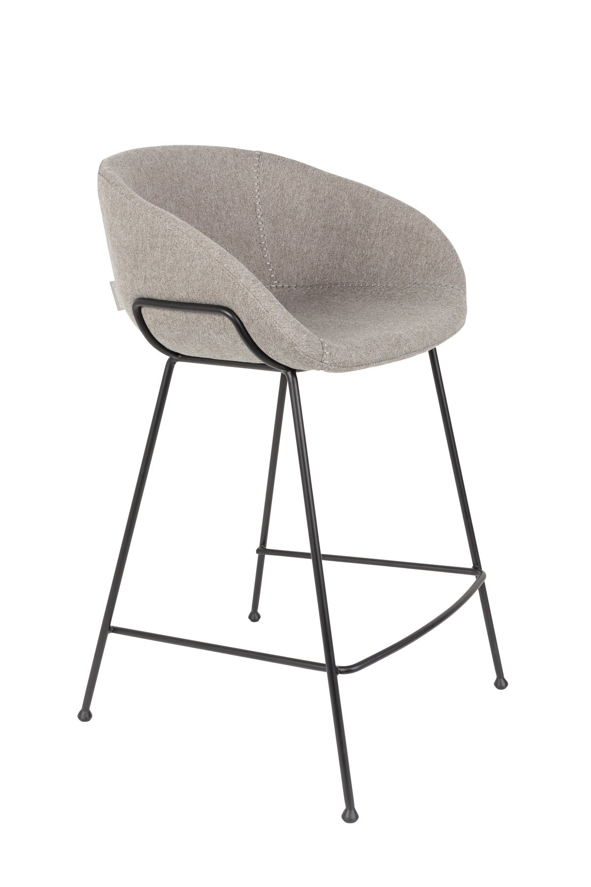 Barstuhl Feston in Grau präsentiert im Onlineshop von KAQTU Design AG. Barstuhl ist von Zuiver