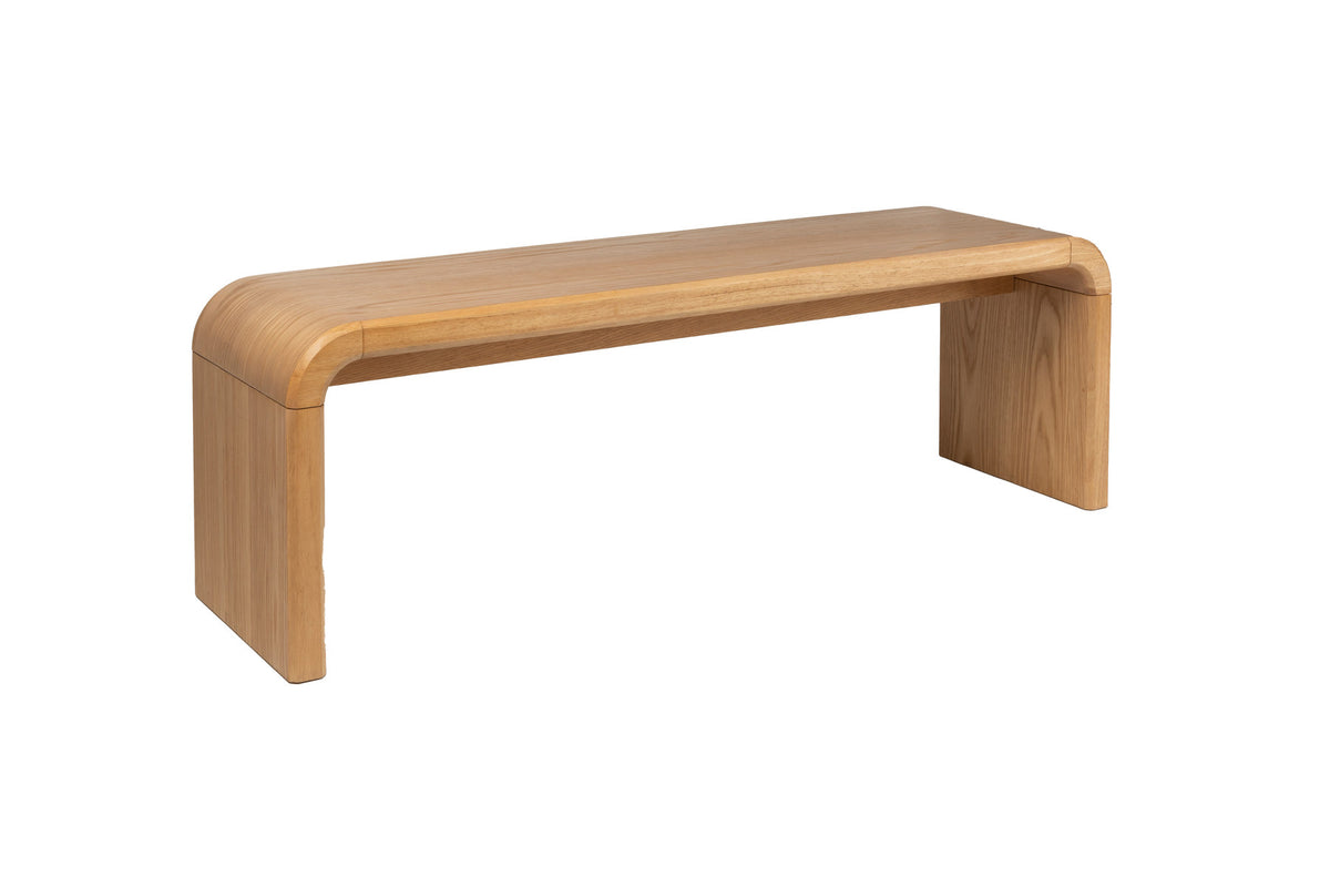 Bank Brave in Braun präsentiert im Onlineshop von KAQTU Design AG. Sitzbank ist von Zuiver