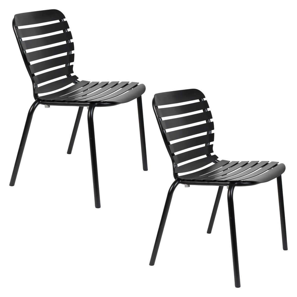 Gartenstuhl Vondel in Schwarz präsentiert im Onlineshop von KAQTU Design AG. Gartenstuhl ist von Zuiver