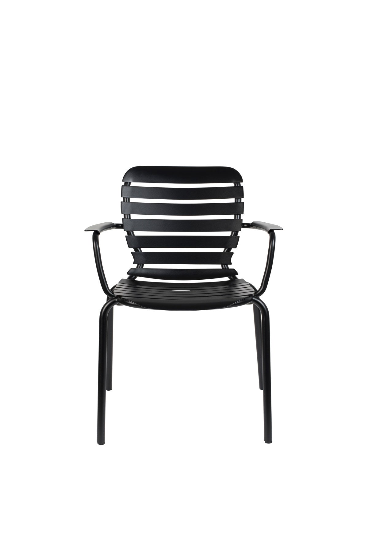 Gartenstuhl mit Armlehne Vondel in Schwarz präsentiert im Onlineshop von KAQTU Design AG. Gartenstuhl mit Armlehnen ist von Zuiver
