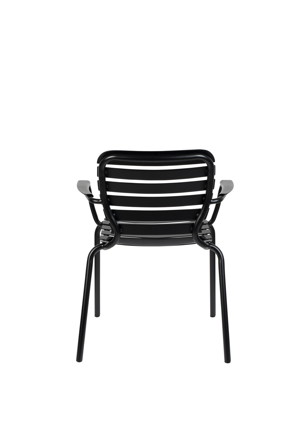 Gartenstuhl mit Armlehne Vondel in Schwarz präsentiert im Onlineshop von KAQTU Design AG. Gartenstuhl mit Armlehnen ist von Zuiver