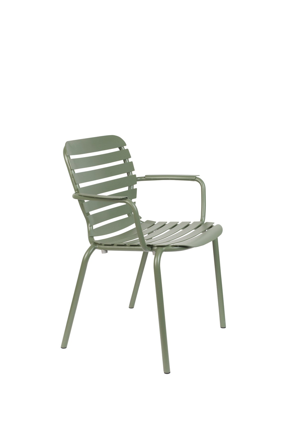 Gartenstuhl mit Armlehne Vondel in Grün präsentiert im Onlineshop von KAQTU Design AG. Gartenstuhl mit Armlehnen ist von Zuiver