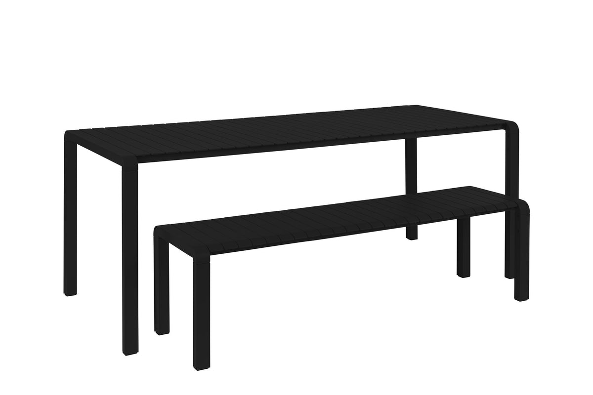 Gartenbank Vondel in Schwarz präsentiert im Onlineshop von KAQTU Design AG. Gartenbank ist von Zuiver
