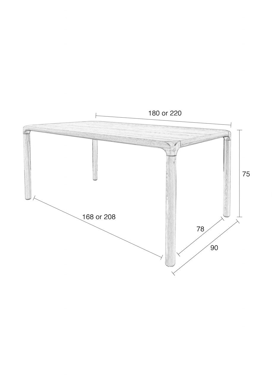 Tisch Storm in Schwarz präsentiert im Onlineshop von KAQTU Design AG. Esstisch ist von Zuiver