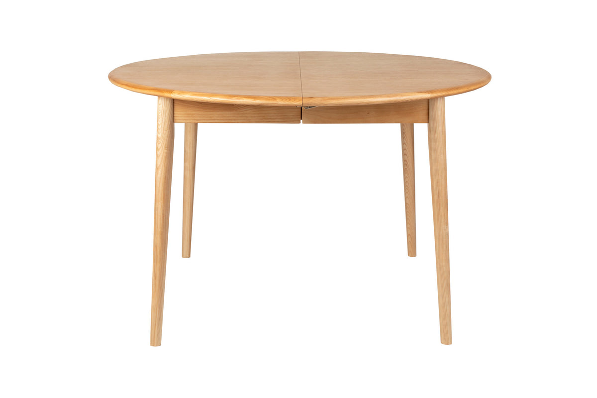 Twist Tisch rund 120/160 Eiche in beige präsentiert im Onlineshop von KAQTU Design AG. Esstisch ist von Zuiver