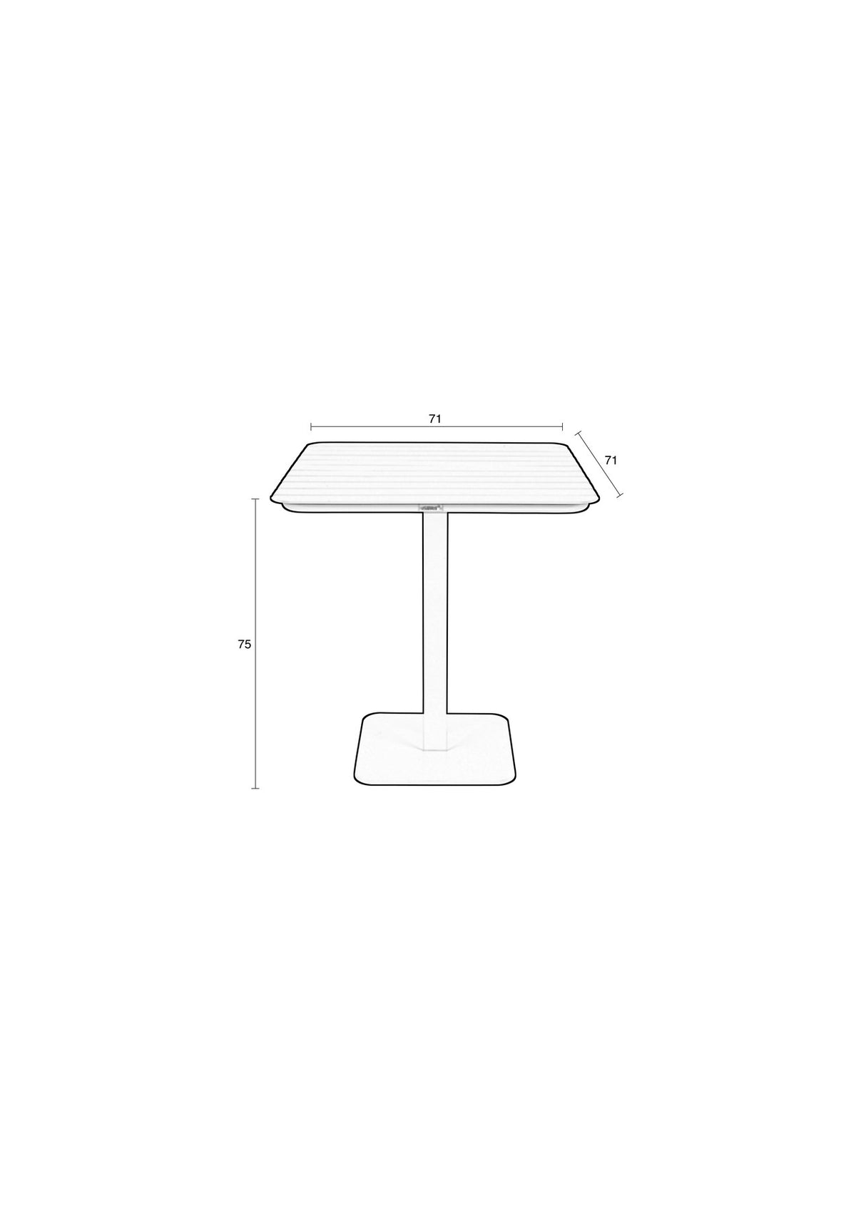 Garten Bistrotisch Vondel in Grün präsentiert im Onlineshop von KAQTU Design AG. Beistelltisch Outdoor ist von Zuiver