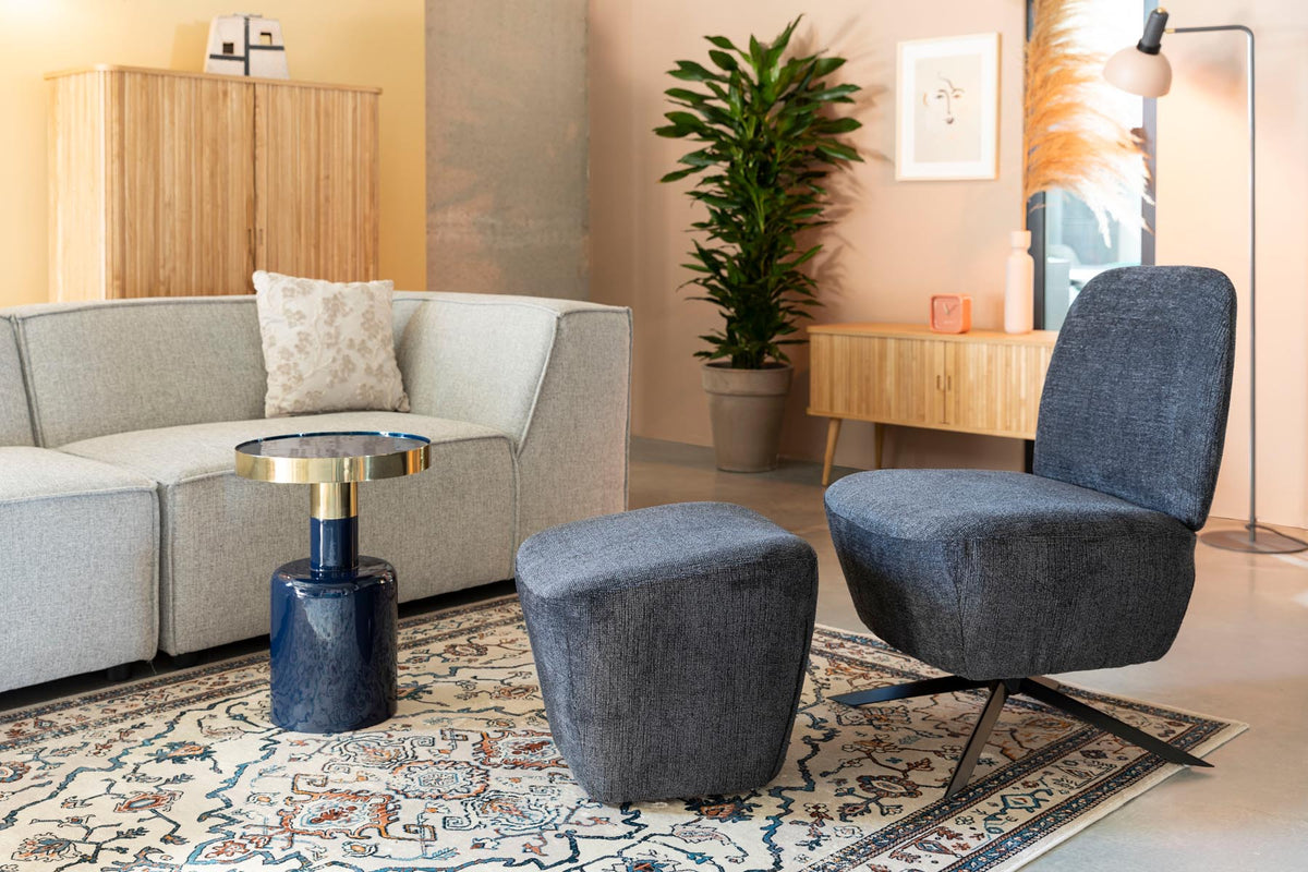 Beistelltisch Glam in Blau präsentiert im Onlineshop von KAQTU Design AG. Couchtisch ist von Zuiver
