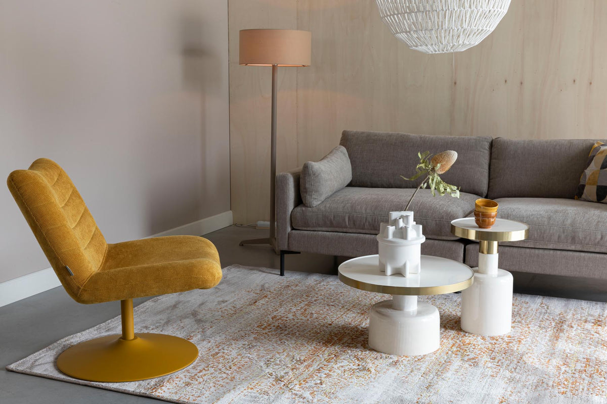 Beistelltisch Glam in Weiss präsentiert im Onlineshop von KAQTU Design AG. Couchtisch ist von Zuiver
