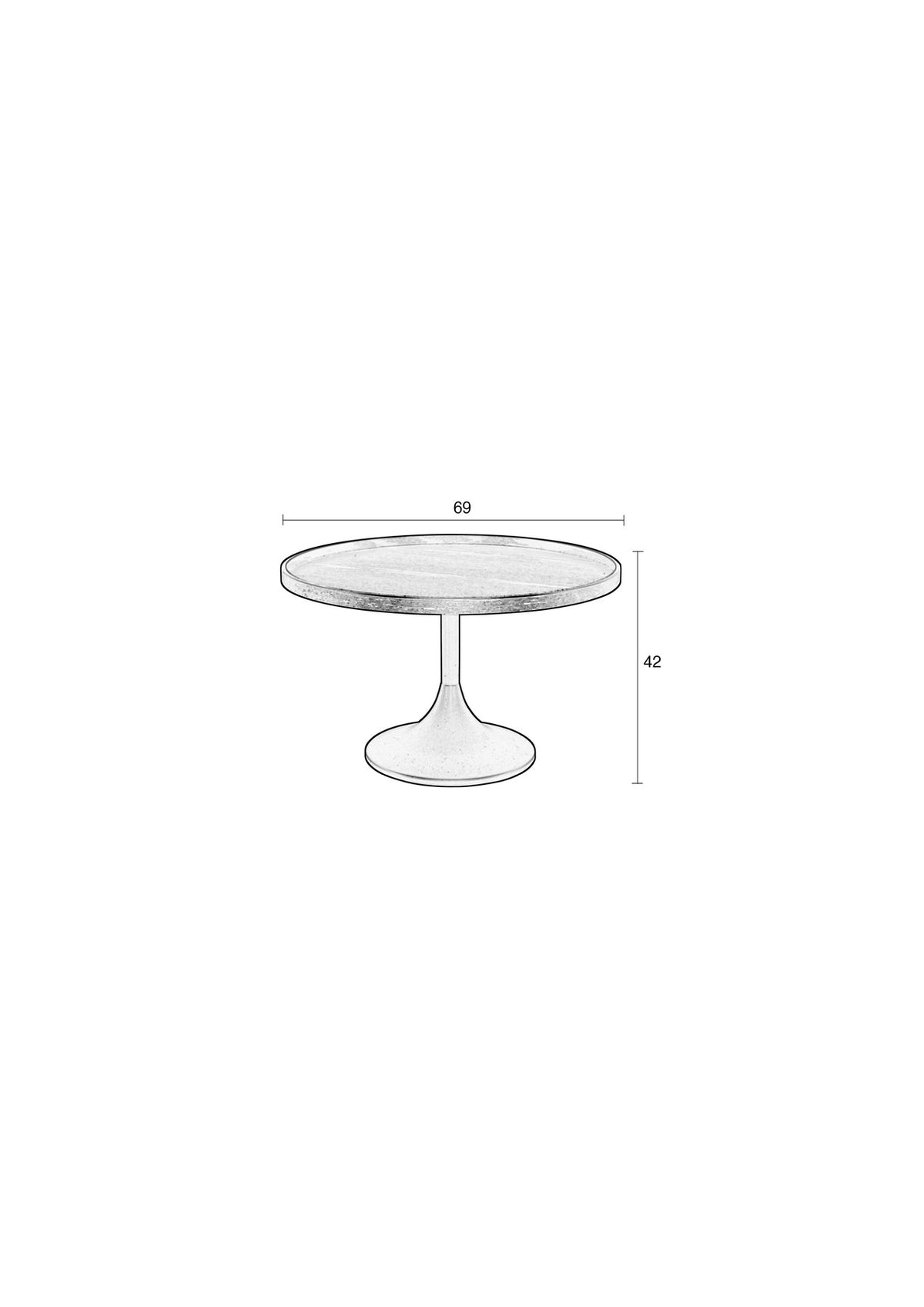Beistelltisch Jason in Schwarz präsentiert im Onlineshop von KAQTU Design AG. Couchtisch ist von Zuiver