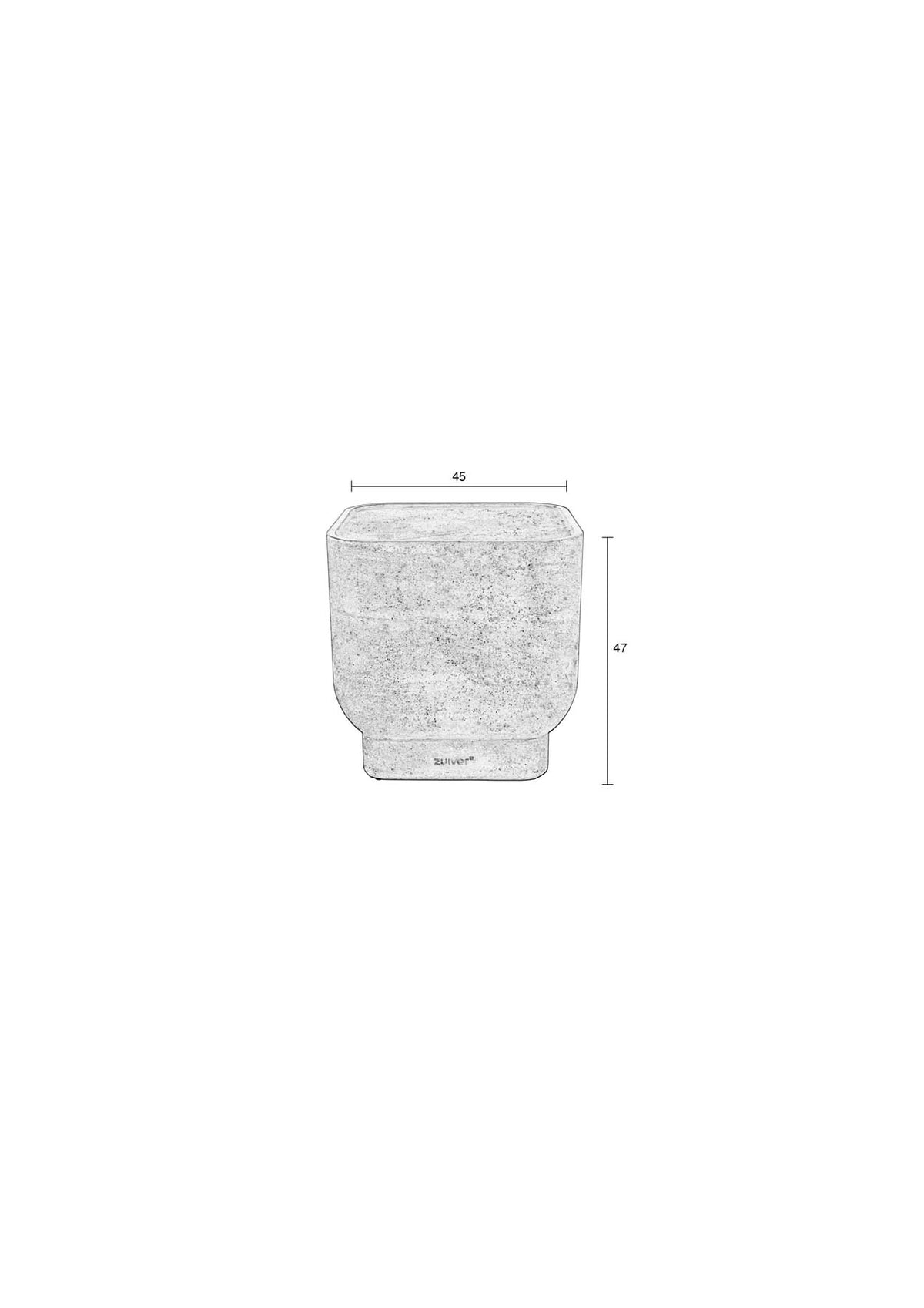 Edler Beistelltisch quadratisch in beige präsentiert im Onlineshop von KAQTU Design AG. Beistelltisch ist von Zuiver