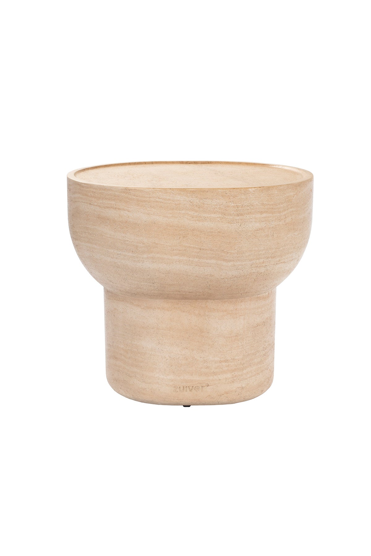 Edler Beistelltisch Oval in beige präsentiert im Onlineshop von KAQTU Design AG. Beistelltisch ist von Zuiver
