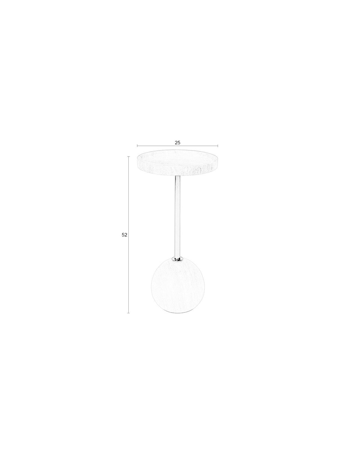 Cocktail-Beistelltisch in Grau präsentiert im Onlineshop von KAQTU Design AG. Beistelltisch ist von Zuiver
