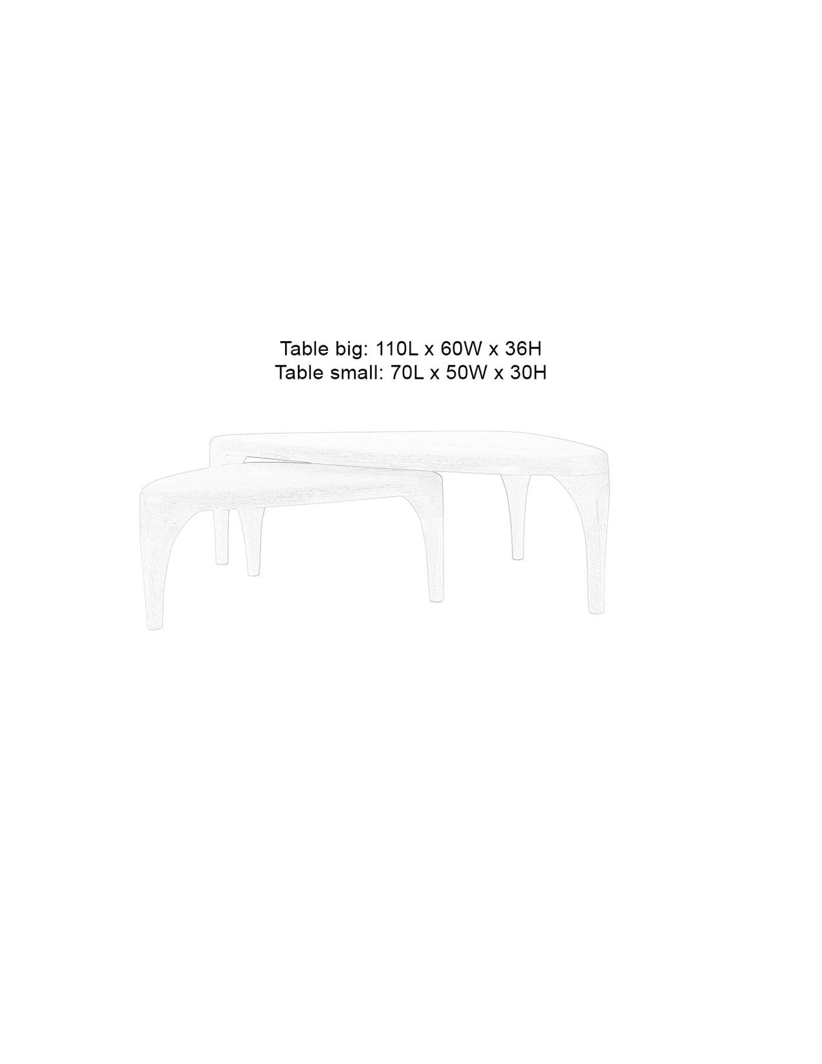 Isla Couchtisch Natur 2er Set in beige präsentiert im Onlineshop von KAQTU Design AG. Couchtisch ist von Zuiver
