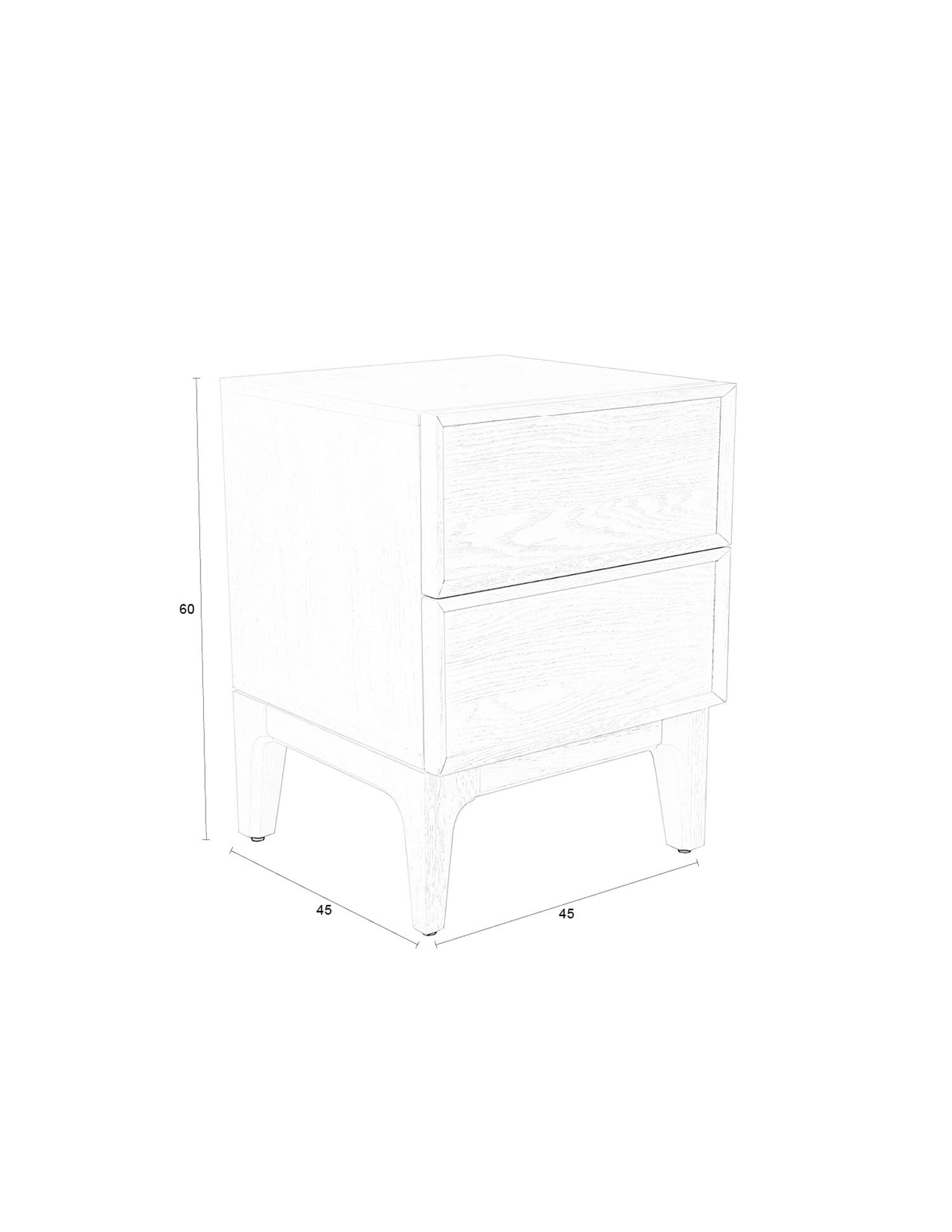 Eleganter Beistelltisch aus Holz und Metall, perfekt für moderne Wohnräume, kompakt, funktional und stilvoll designt.