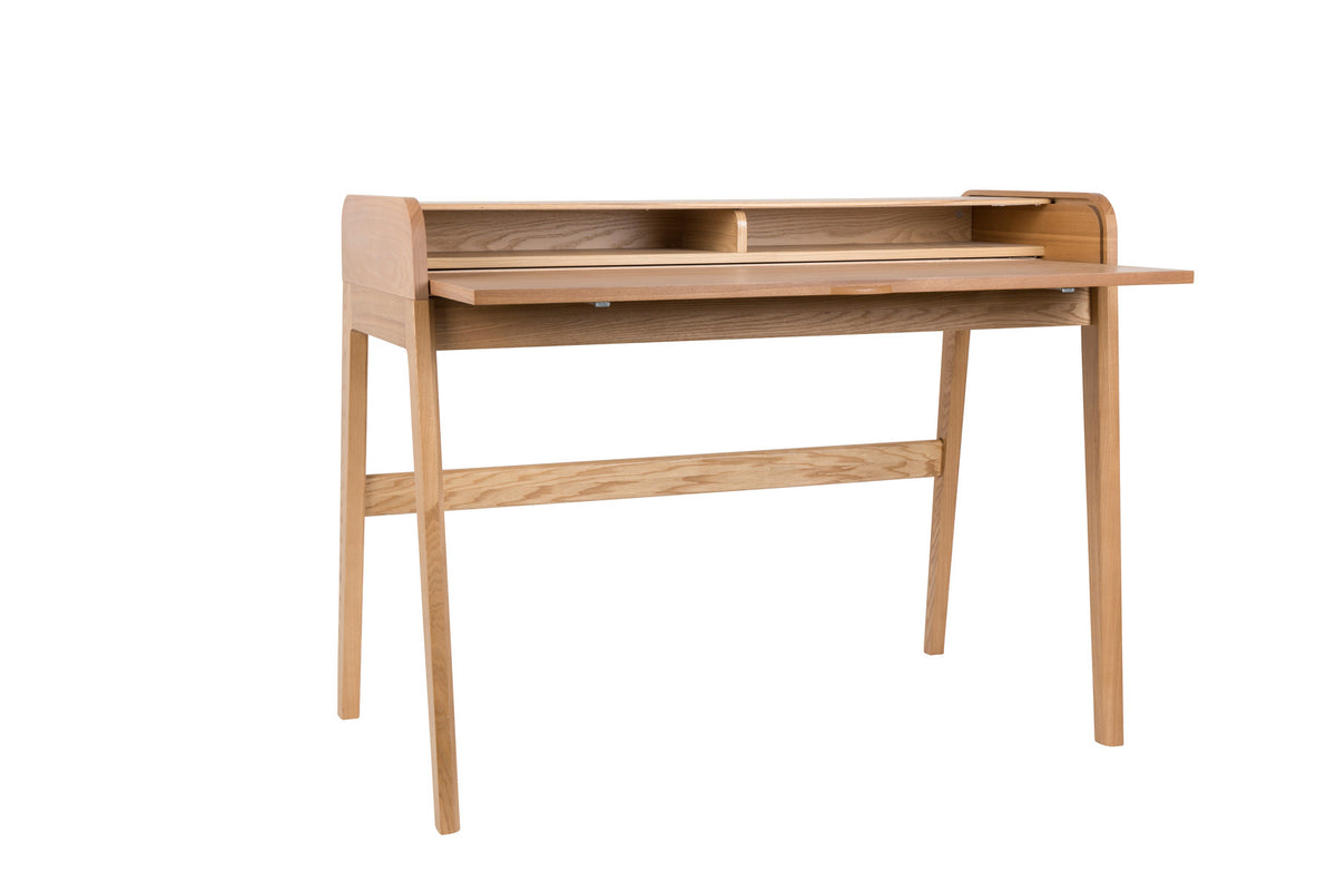 Bürotisch Barbier in Natur präsentiert im Onlineshop von KAQTU Design AG. Schreibtisch ist von Zuiver
