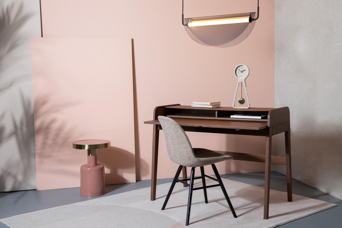 Bürotisch Barbier in Walnuss präsentiert im Onlineshop von KAQTU Design AG. Schreibtisch ist von Zuiver
